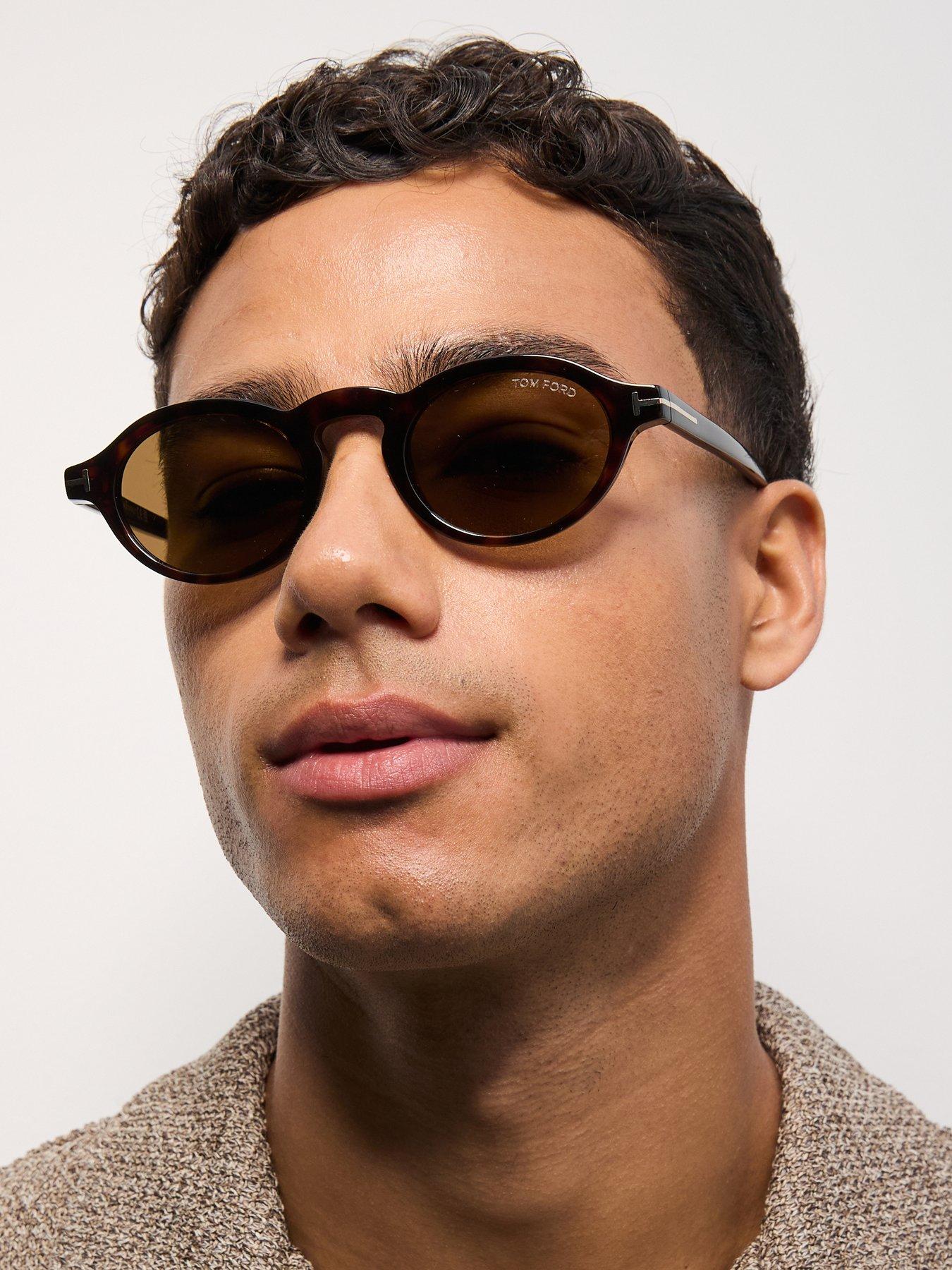 Image 1 of 7 of Tom Ford Aristotele Oval Sunglasses