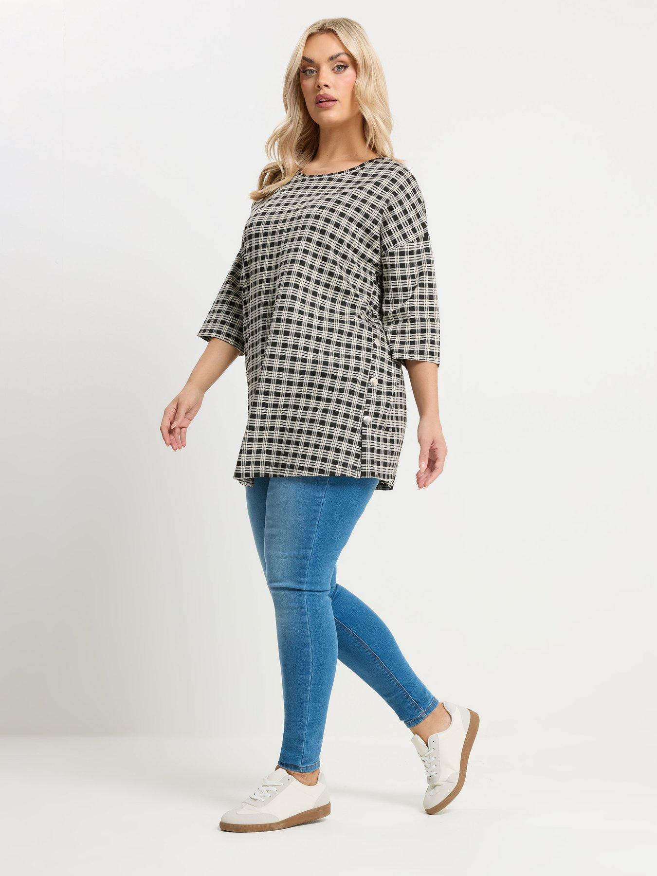  image of yours-curve-check-side-button-detail-top-black