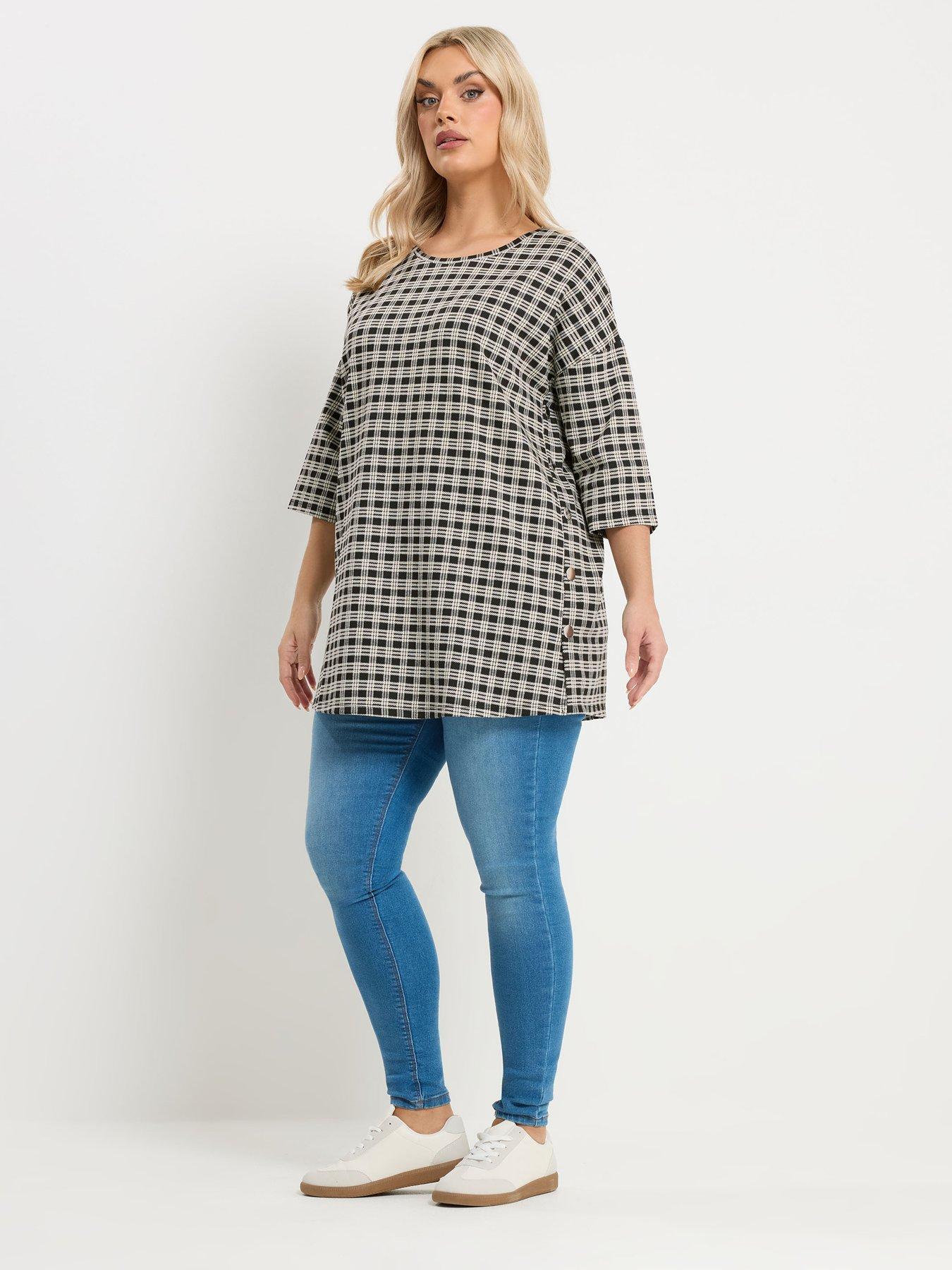  image of yours-curve-check-side-button-detail-top-black