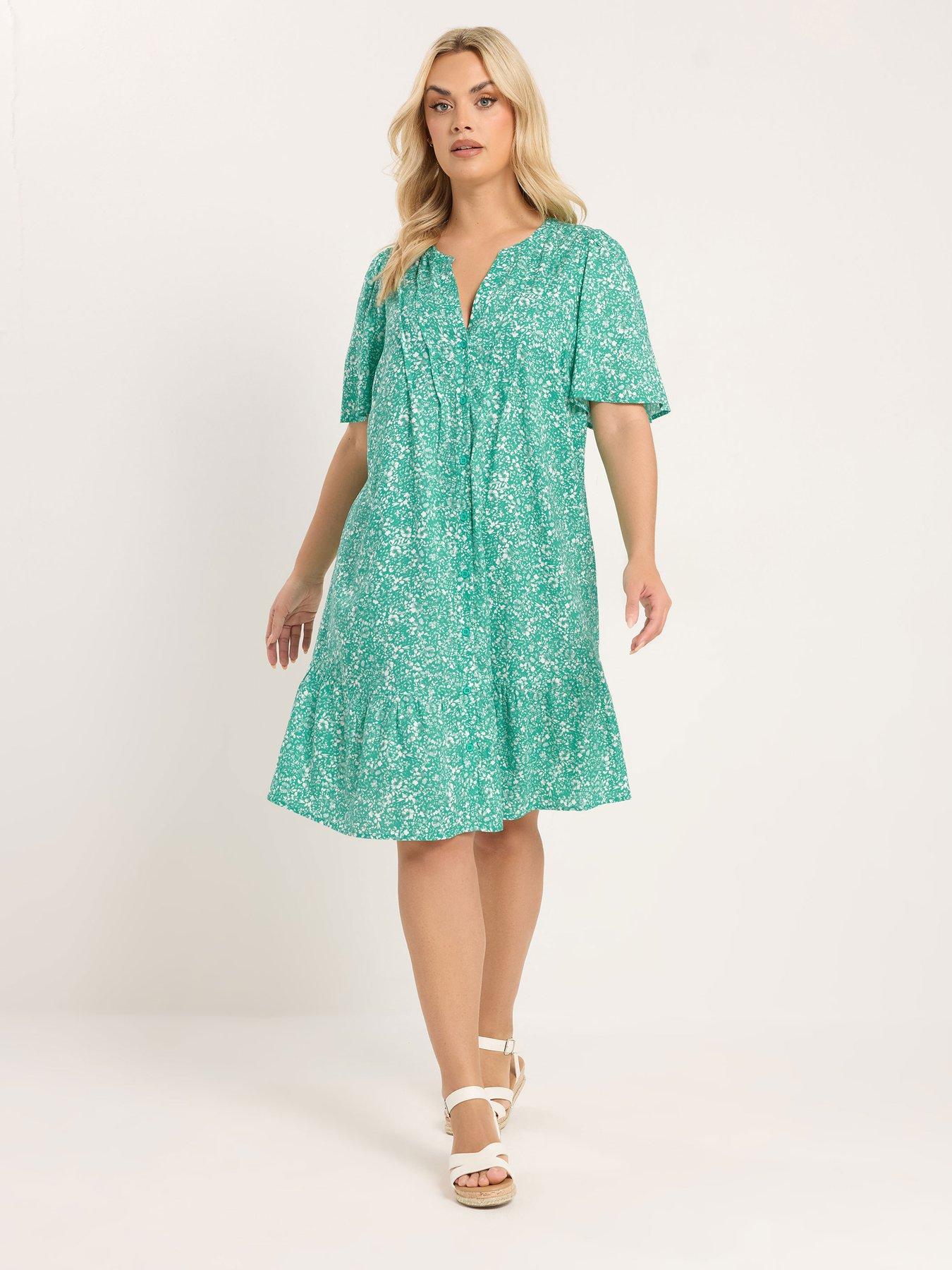 Yours Curve Notchneck Smock Dress