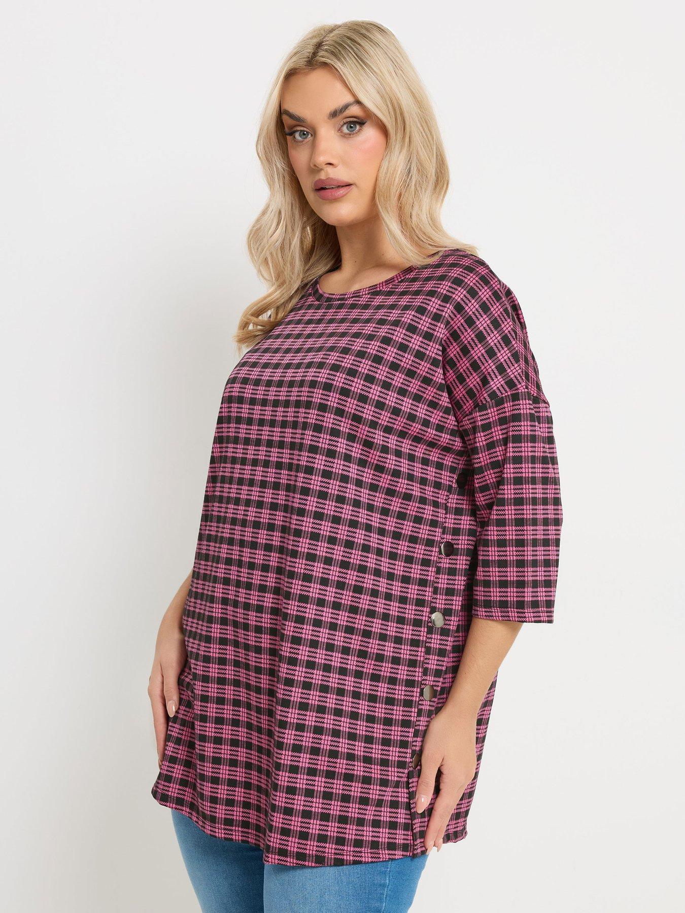  image of yours-curve-check-side-button-detail-top-pink