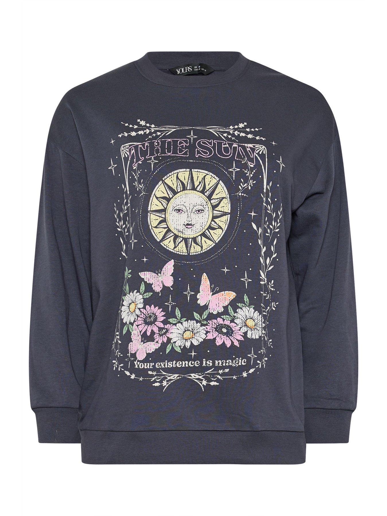 Image 5 of 5 of Yours Curve Sun &amp; Moon Sweatshirt