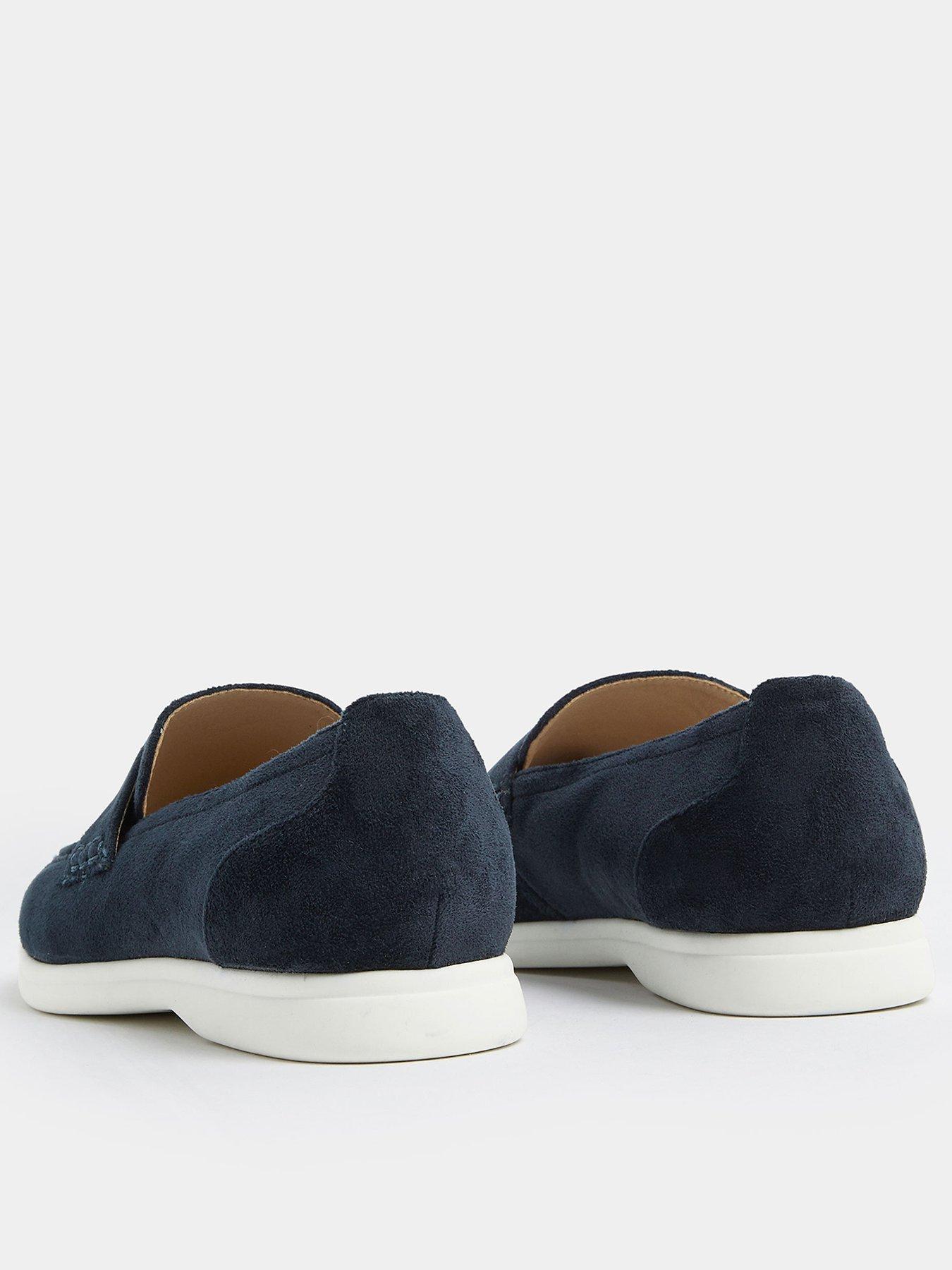 Image 3 of 4 of Yours Extra Wide Fit Flexi Loafers - Blue