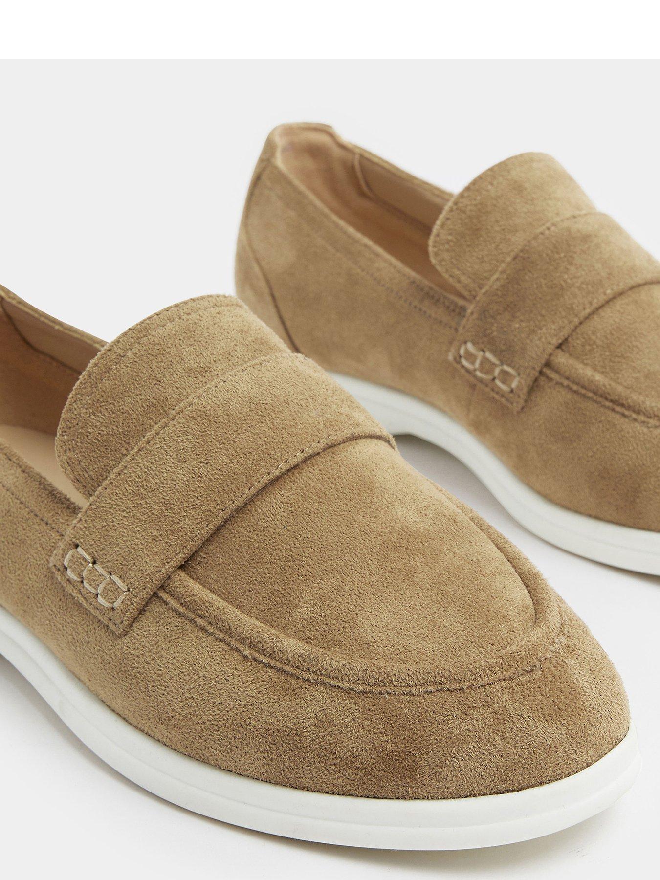 Image 4 of 4 of Yours Extra Wide Fit Flexi Loafers - Cream