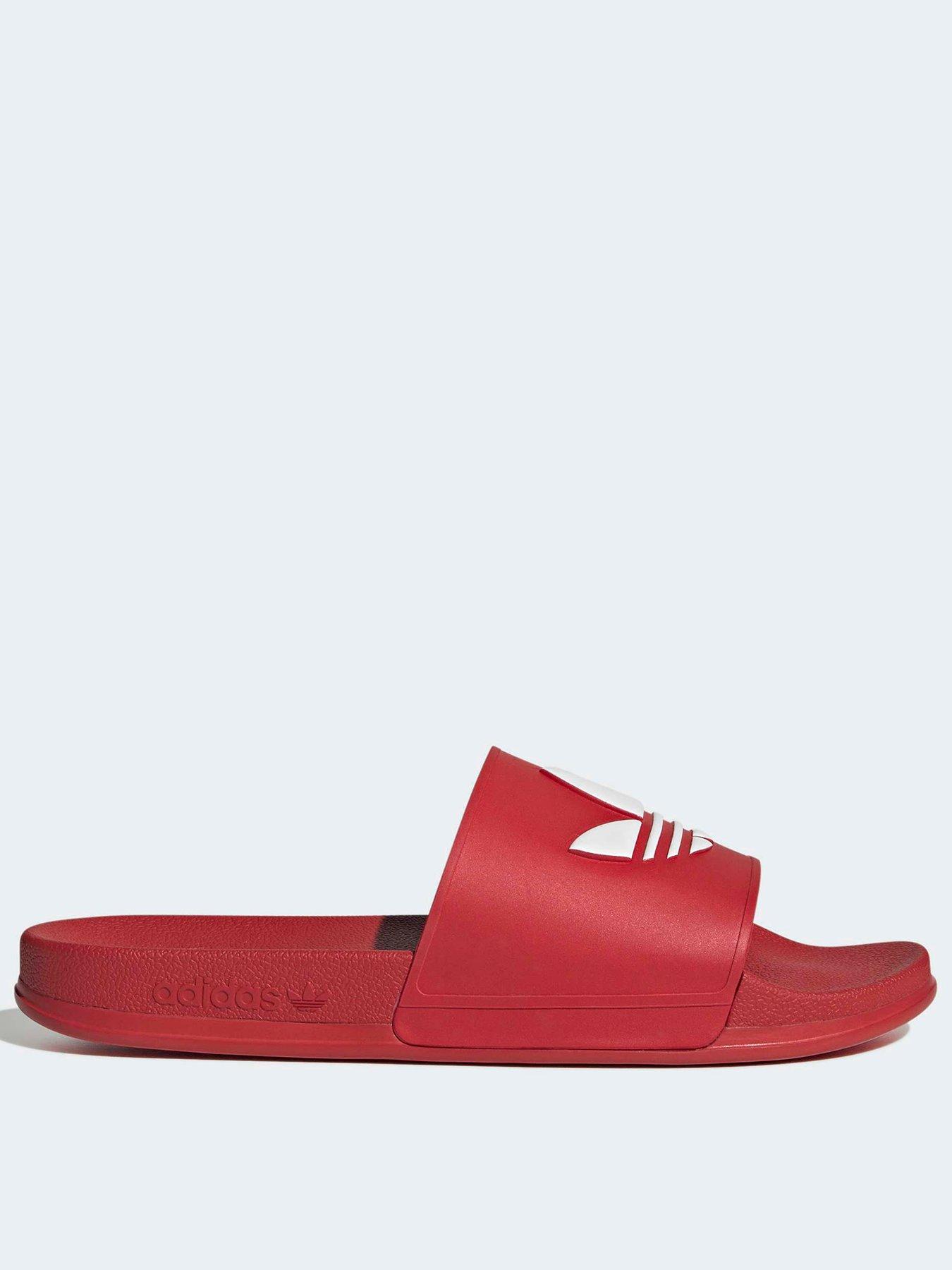 adidas Originals Unisex Adilette OG Sliders - Red