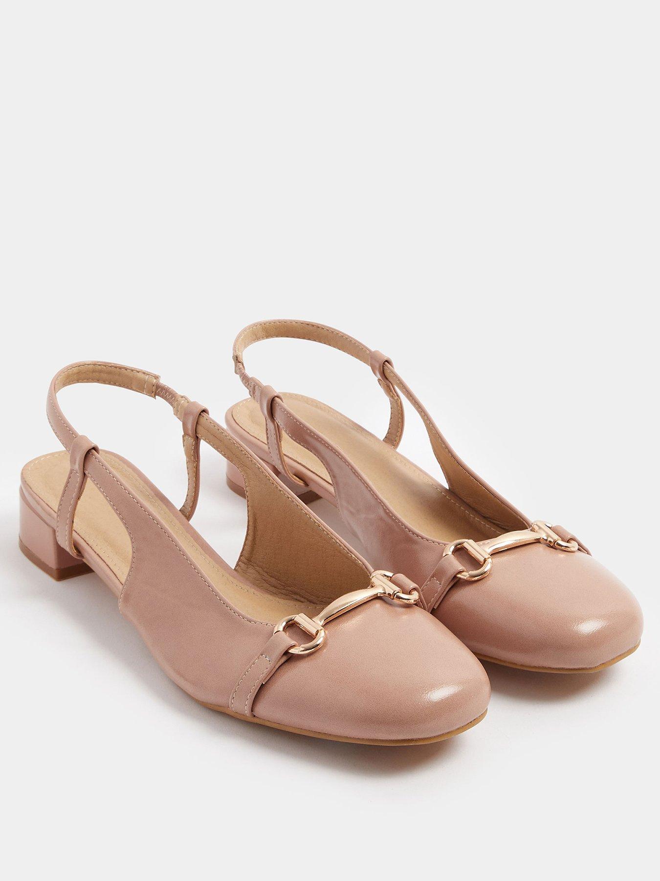 Image 2 of 4 of Long Tall Sally Snaffle Trim Square Toe Block Heel - Cream