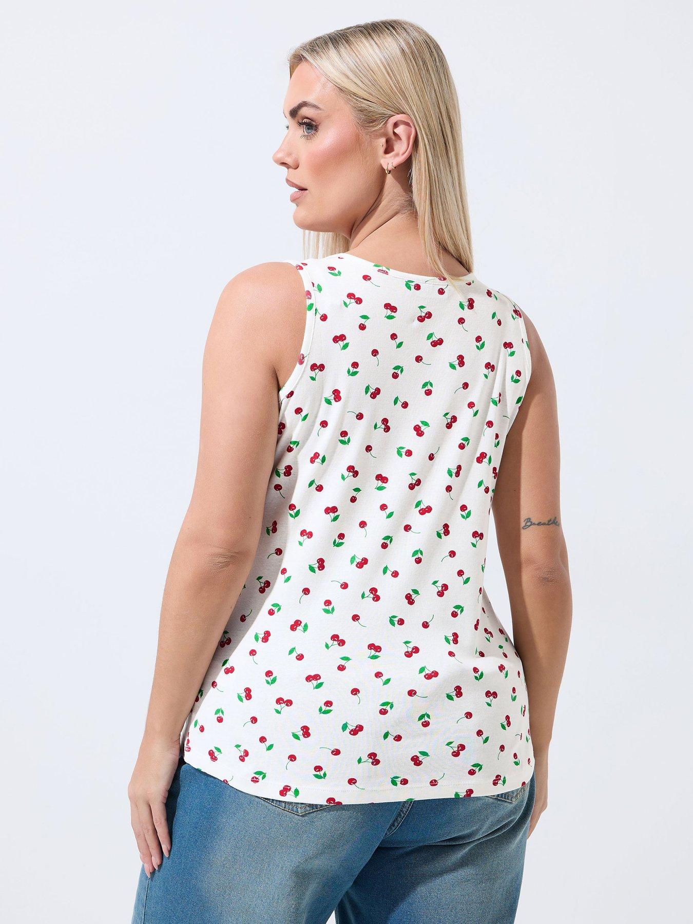  image of yours-curve-cherry-ribbed-vest