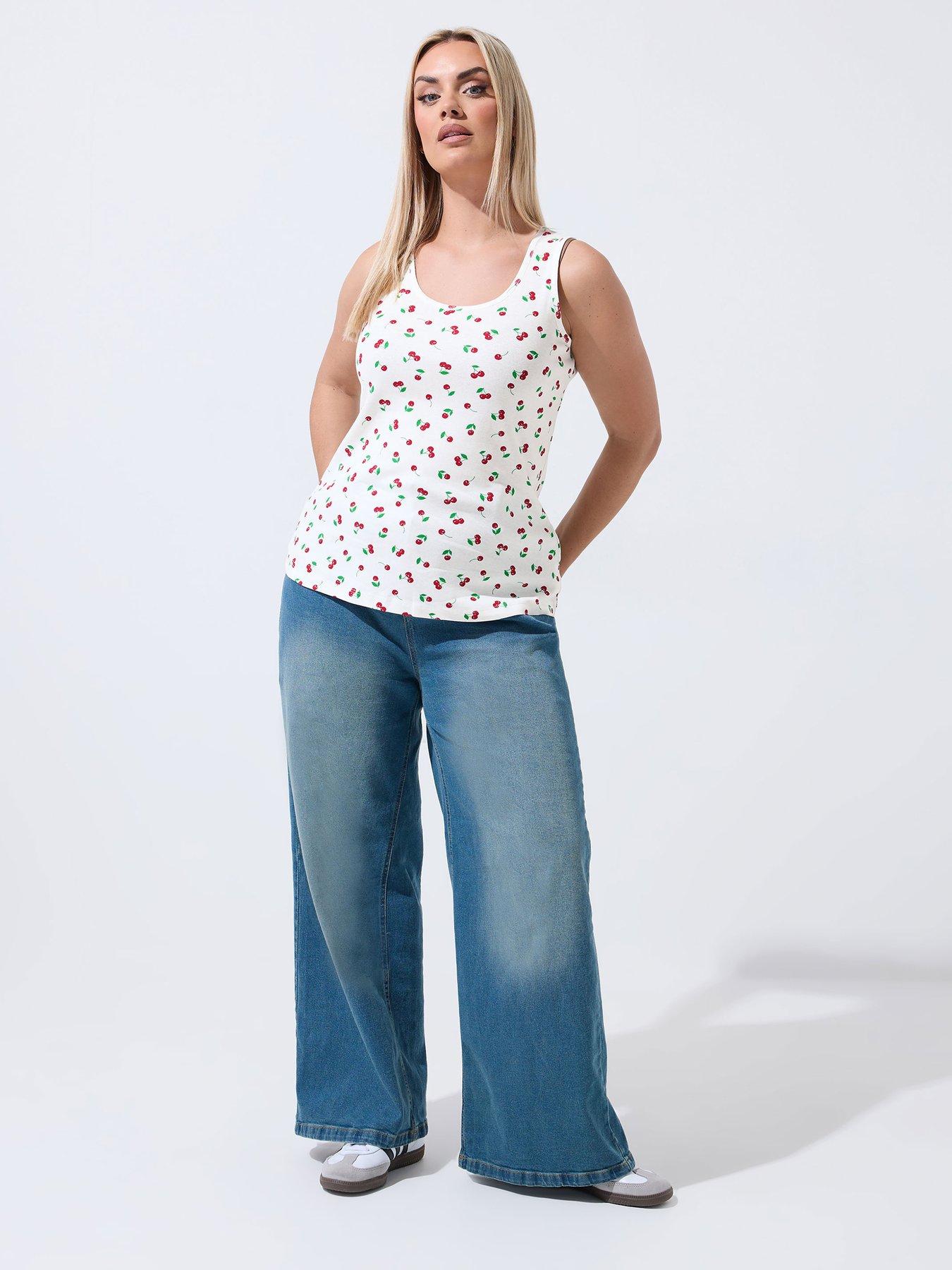  image of yours-curve-cherry-ribbed-vest