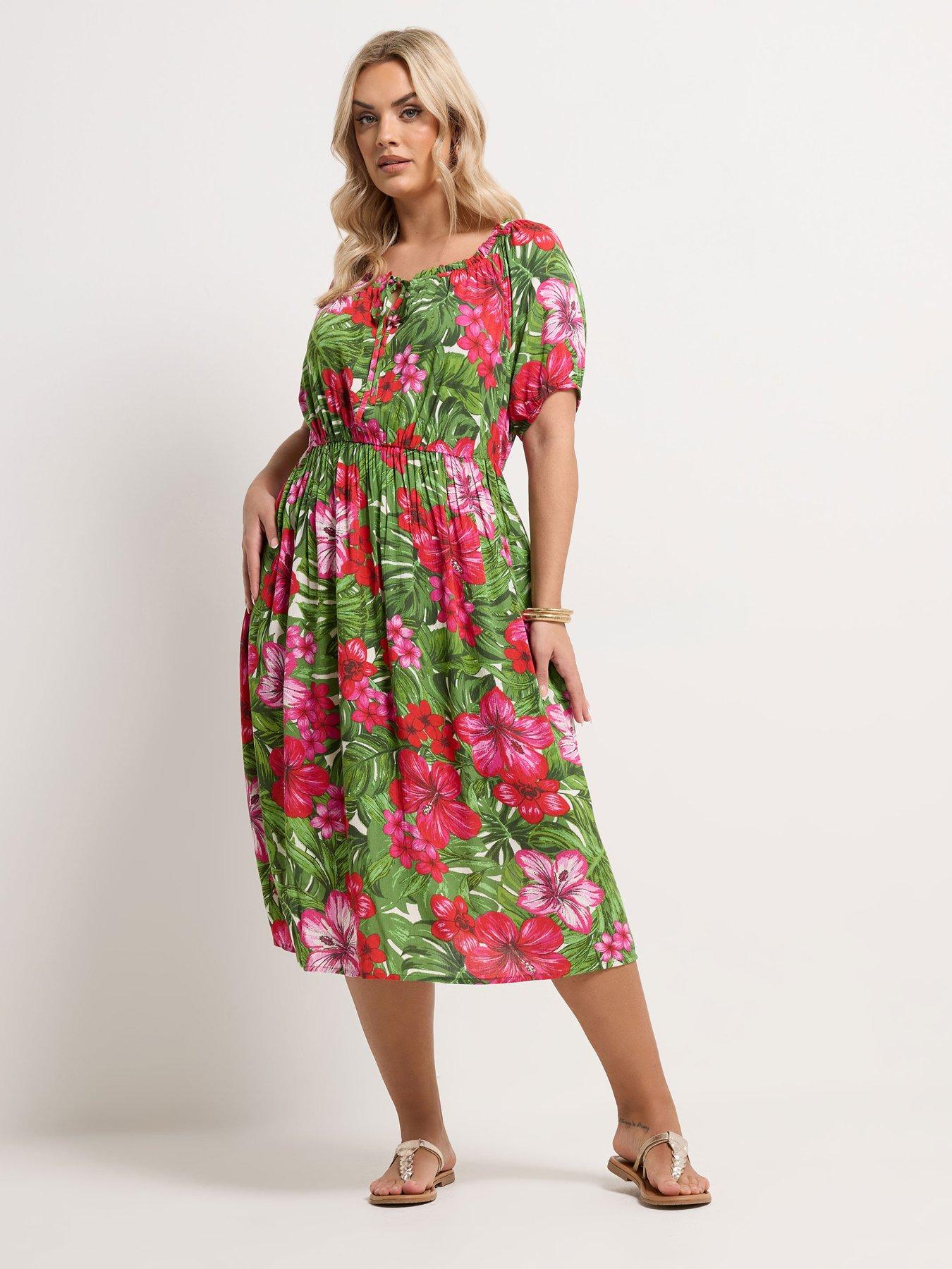 Yours Curve Gypsy Bardot Midaxi Dress