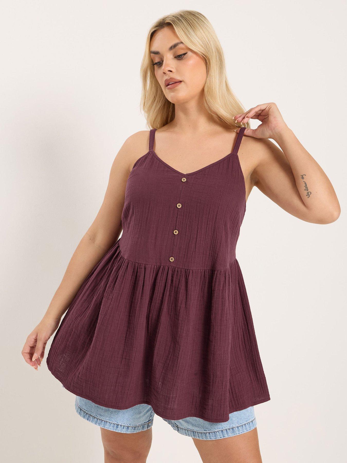 Yours Curve Cheesecloth Smock Cami