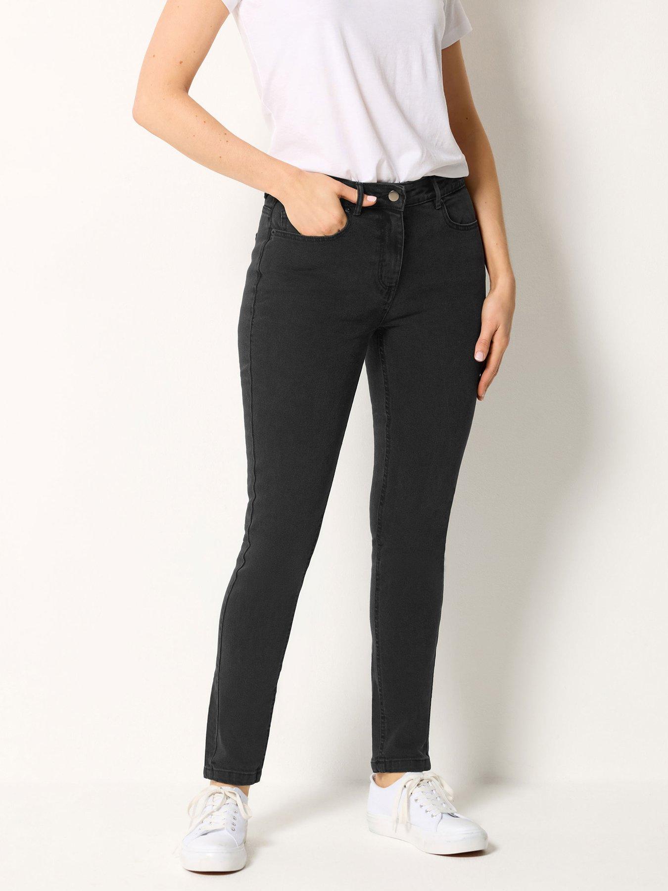 Long Tall Sally Skinny Jeans 36" - Black