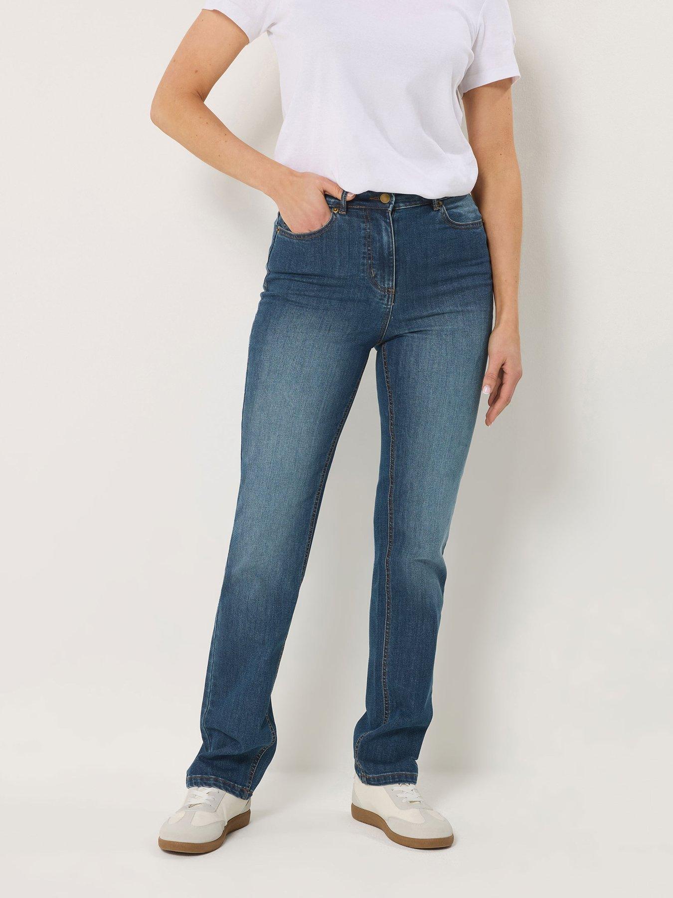 Long Tall Sally Straight Leg Jeans 36" - Blue