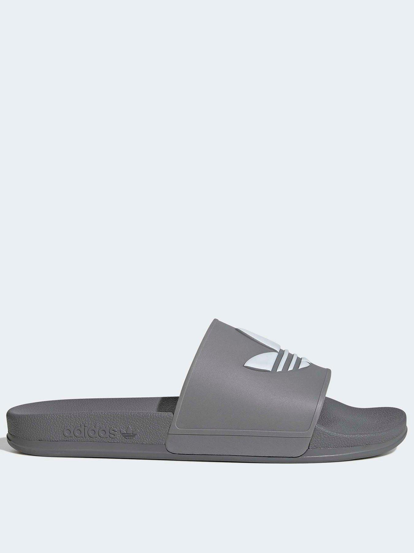 adidas Originals Mens Adilette Og Slides - Grey