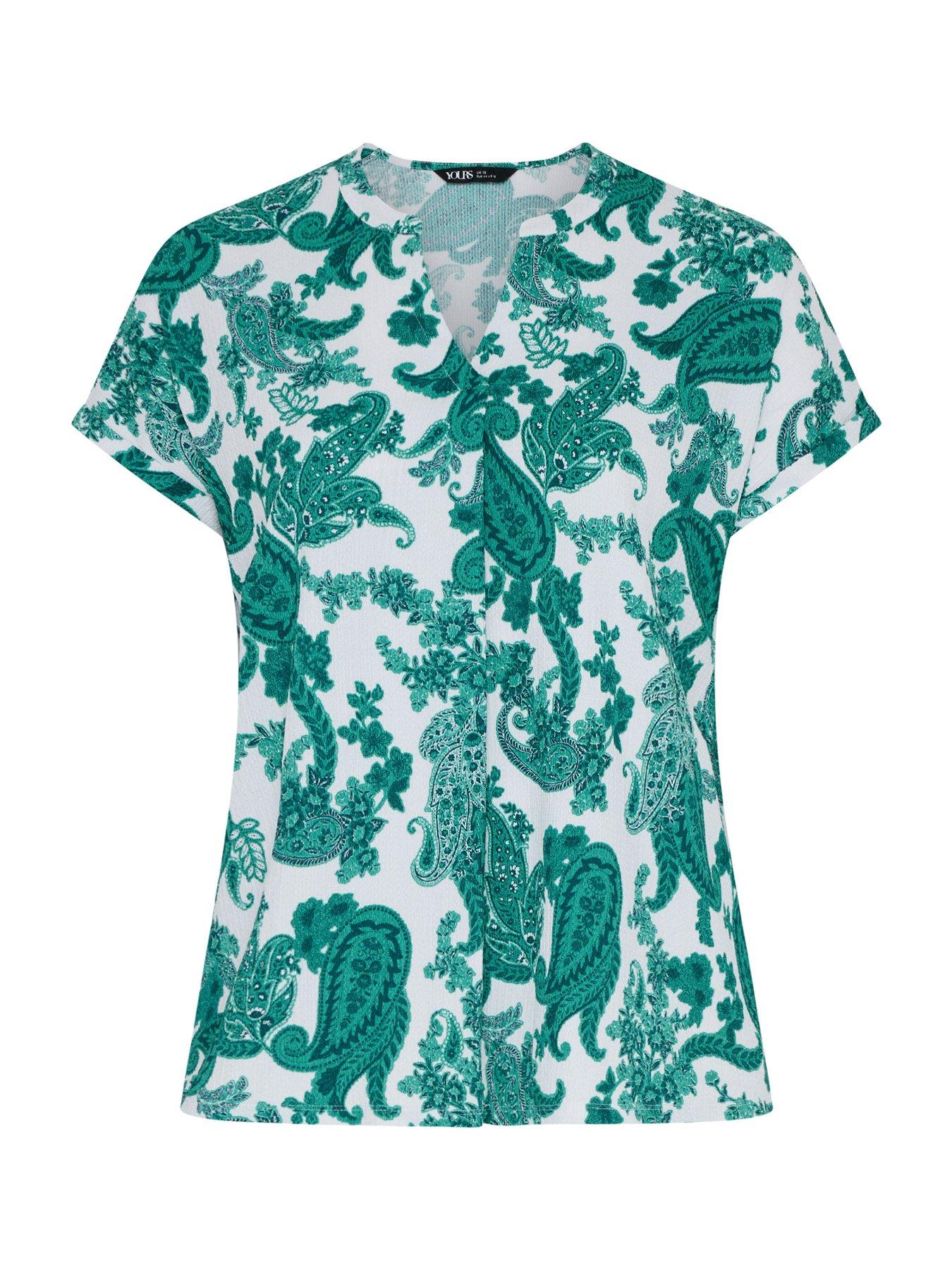  image of yours-curve-pleat-front-textured-top