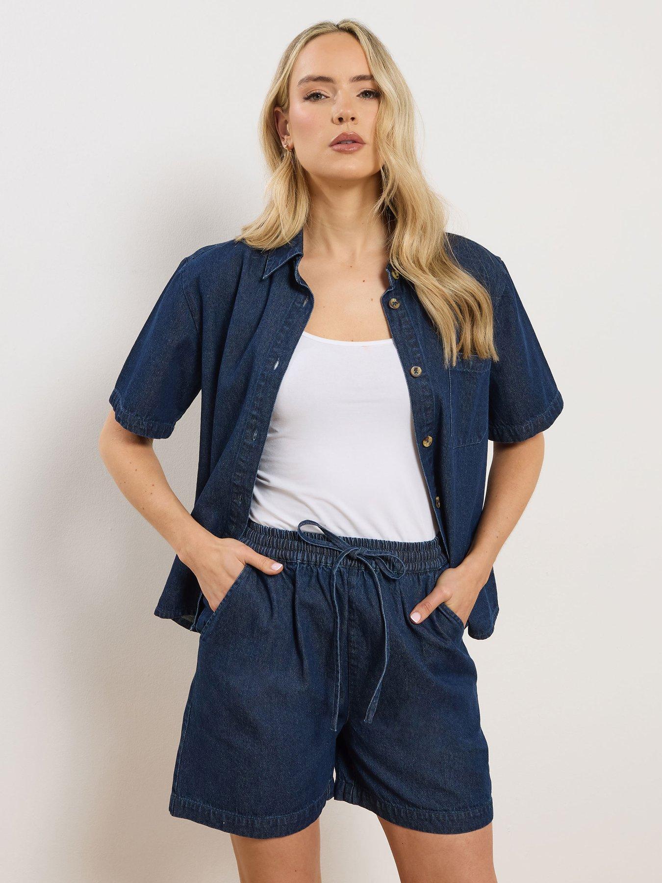 long-tall-sally-tall-denim-pull-on-shorts