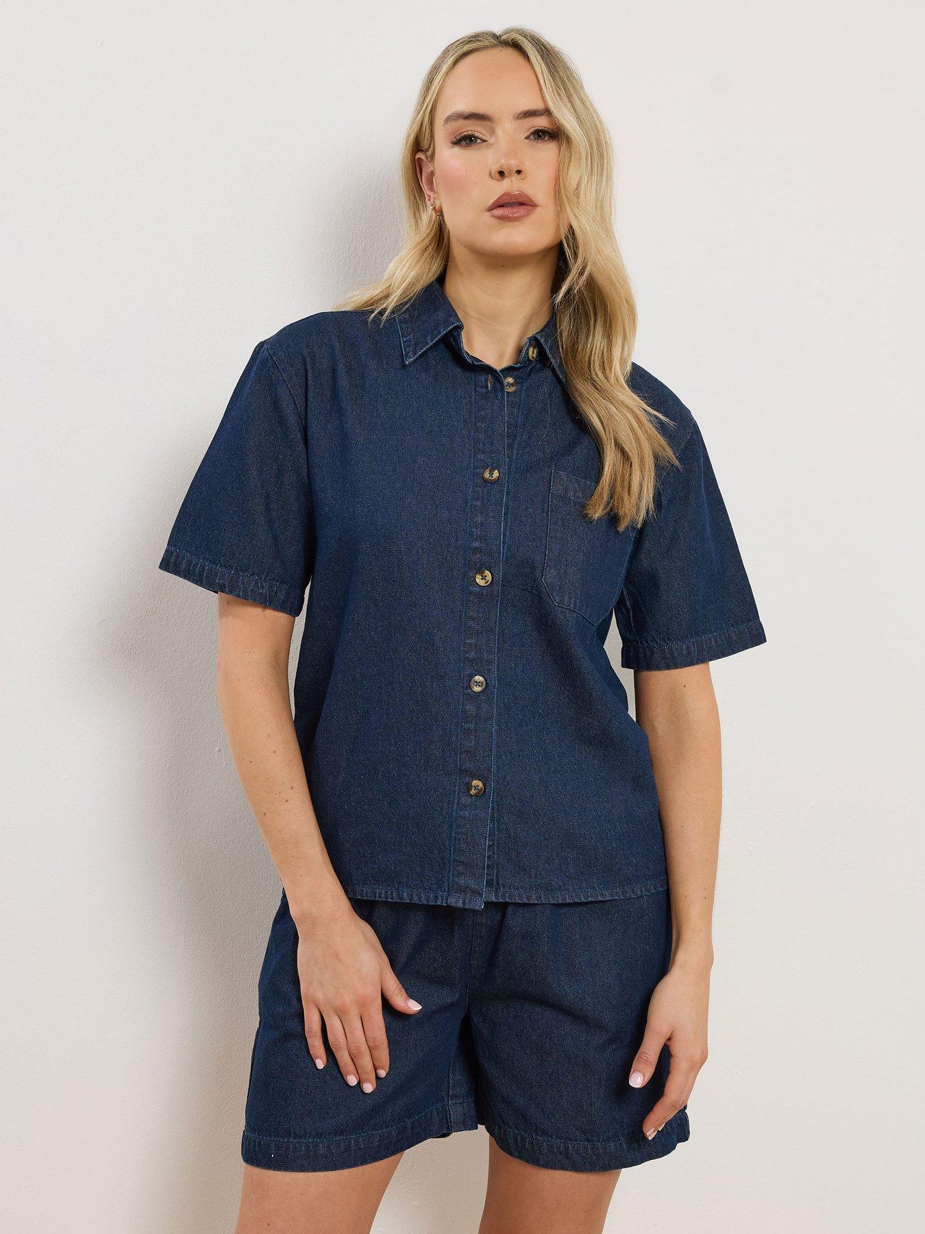 Long Tall Sally Tall Denim Short Sleeve