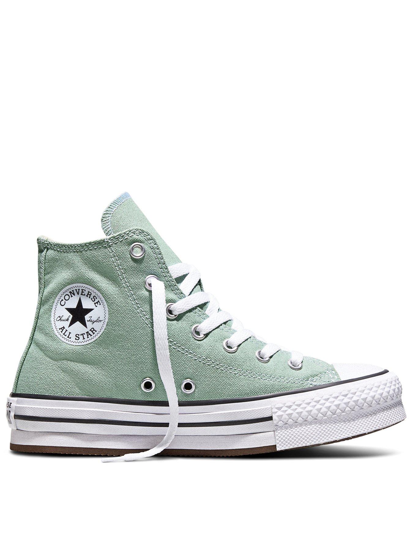 Converse Kids Chuck Taylor All Star Eva Lift High Top - Green