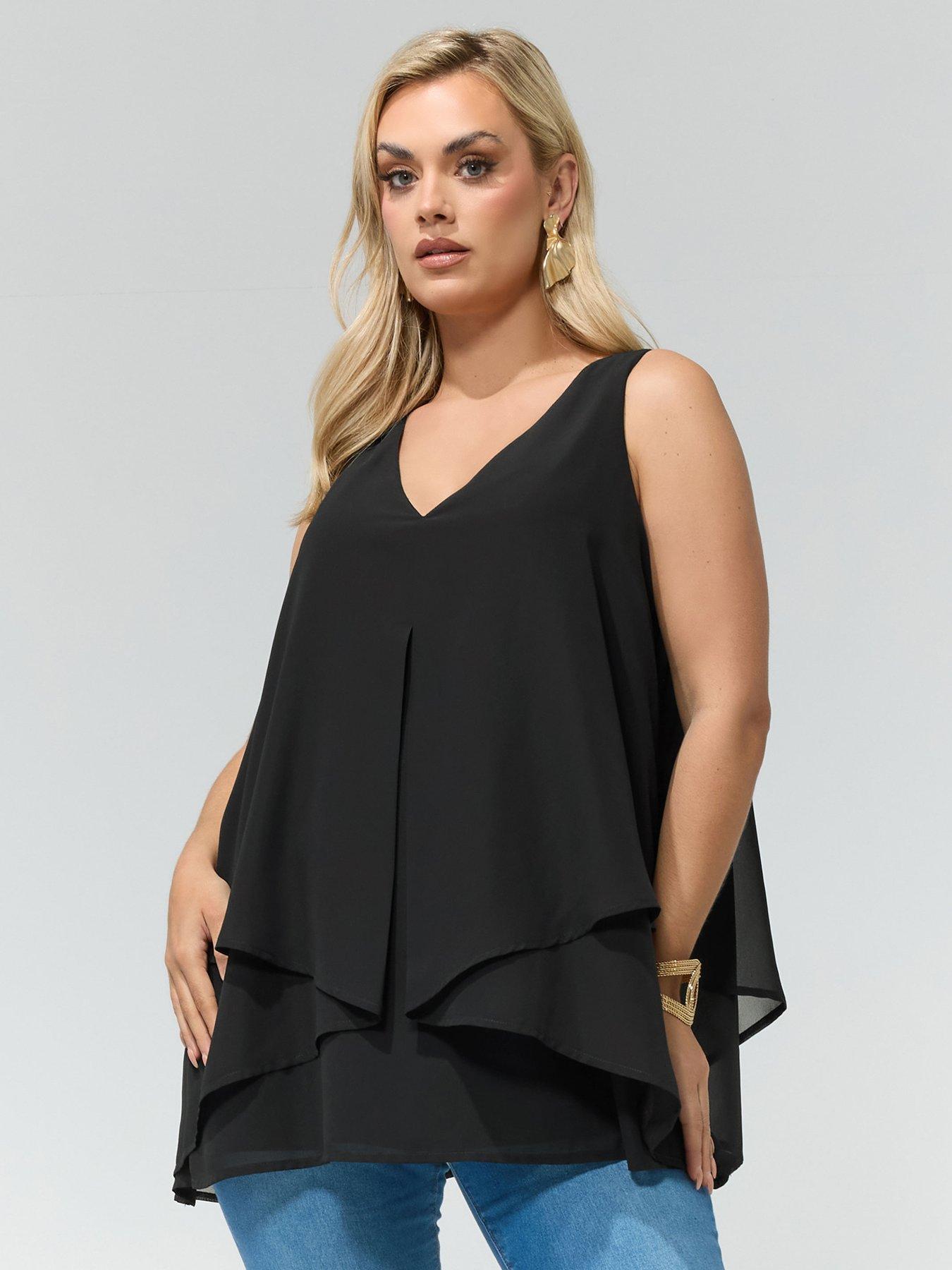  image of yours-curve-layered-top-black