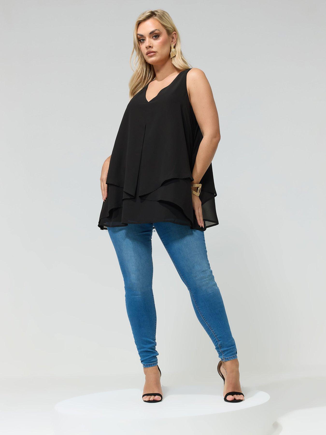  image of yours-curve-layered-top-black