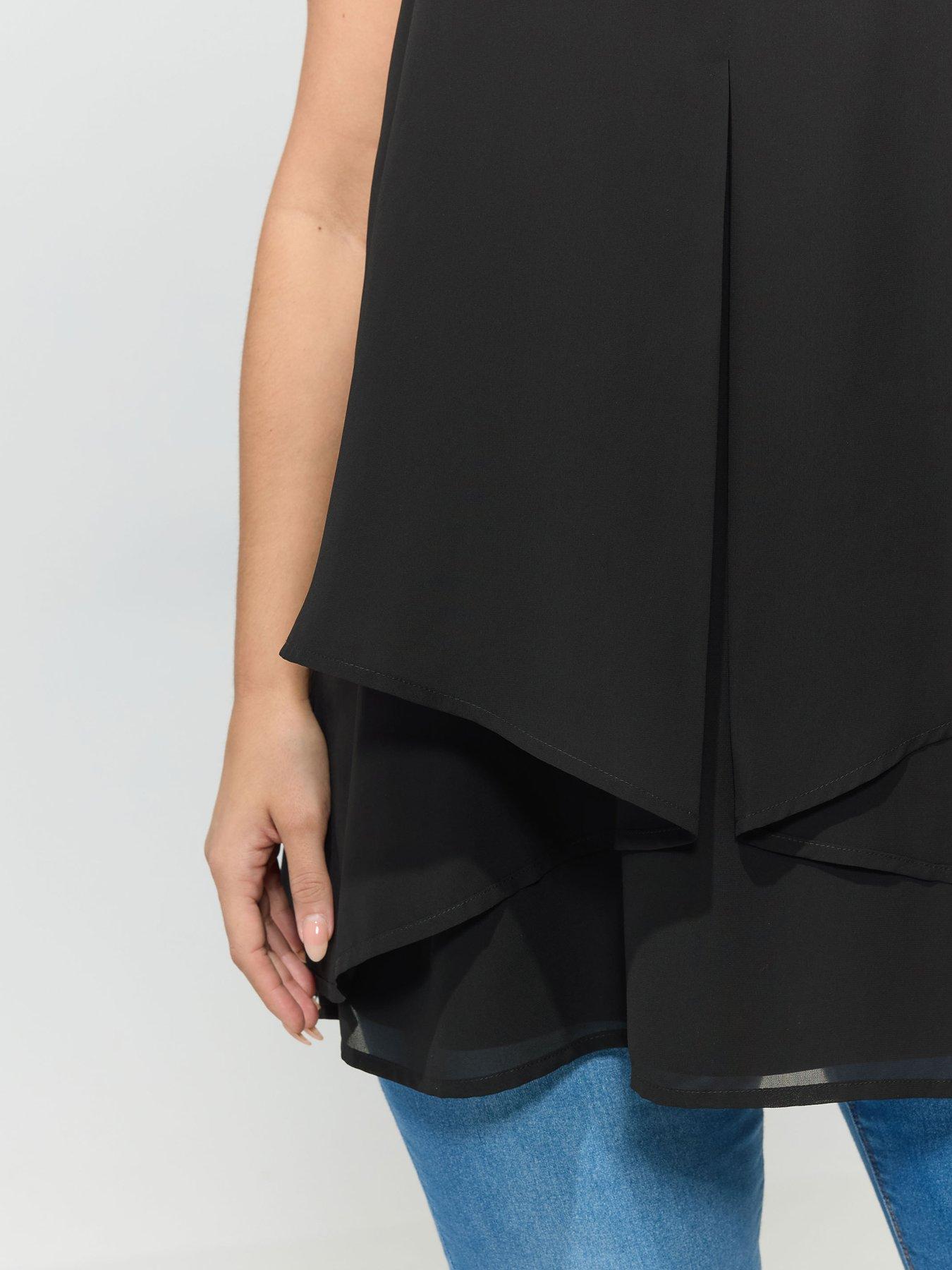  image of yours-curve-layered-top-black