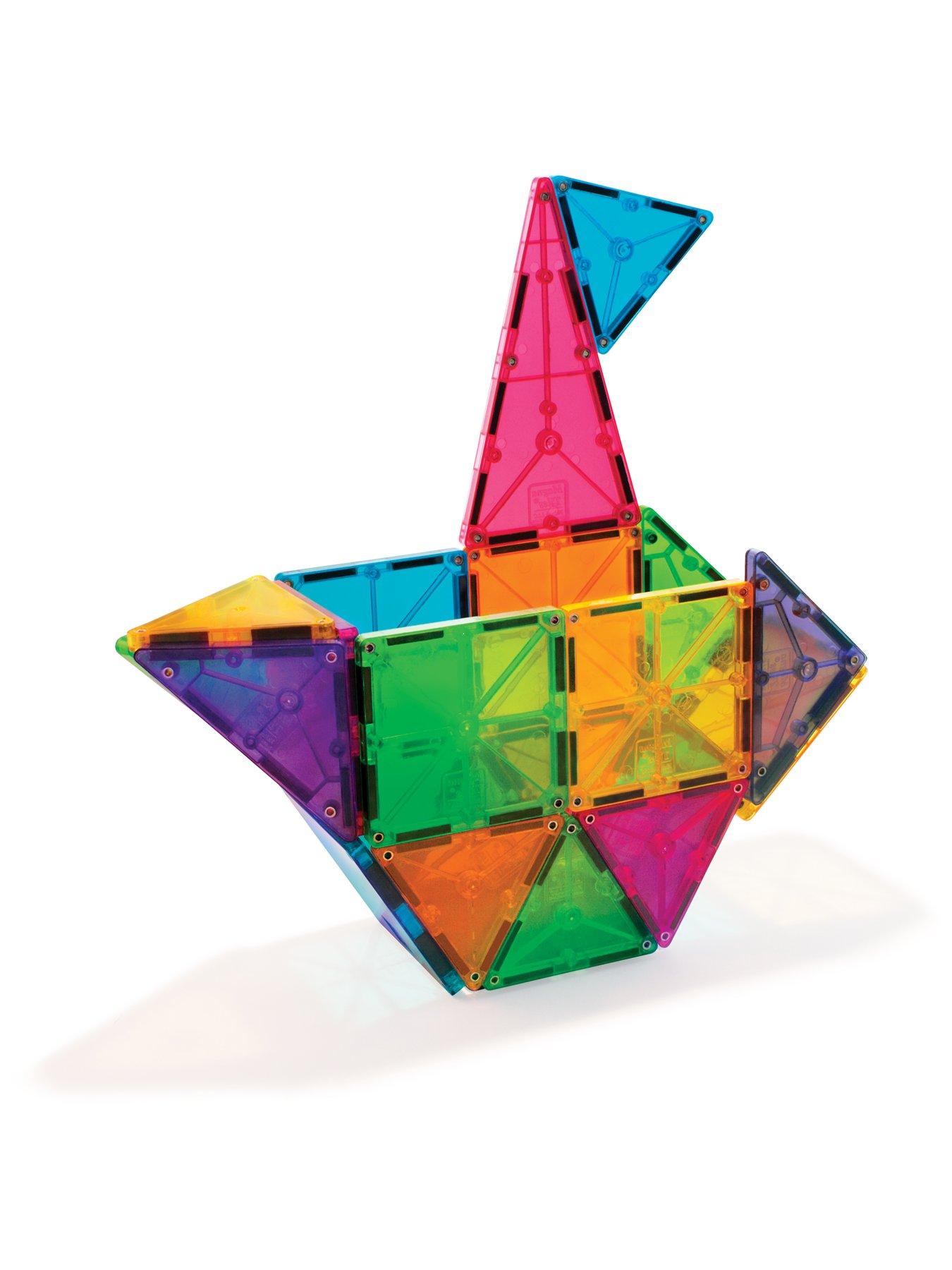 Image 3 of 8 of Magna-Tiles Clear Colors 32 Piece Set