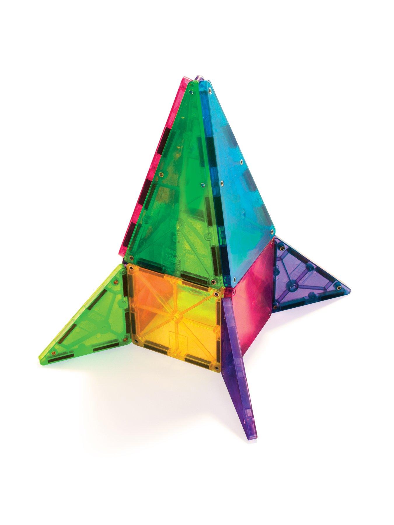 Image 4 of 8 of Magna-Tiles Clear Colors 32 Piece Set