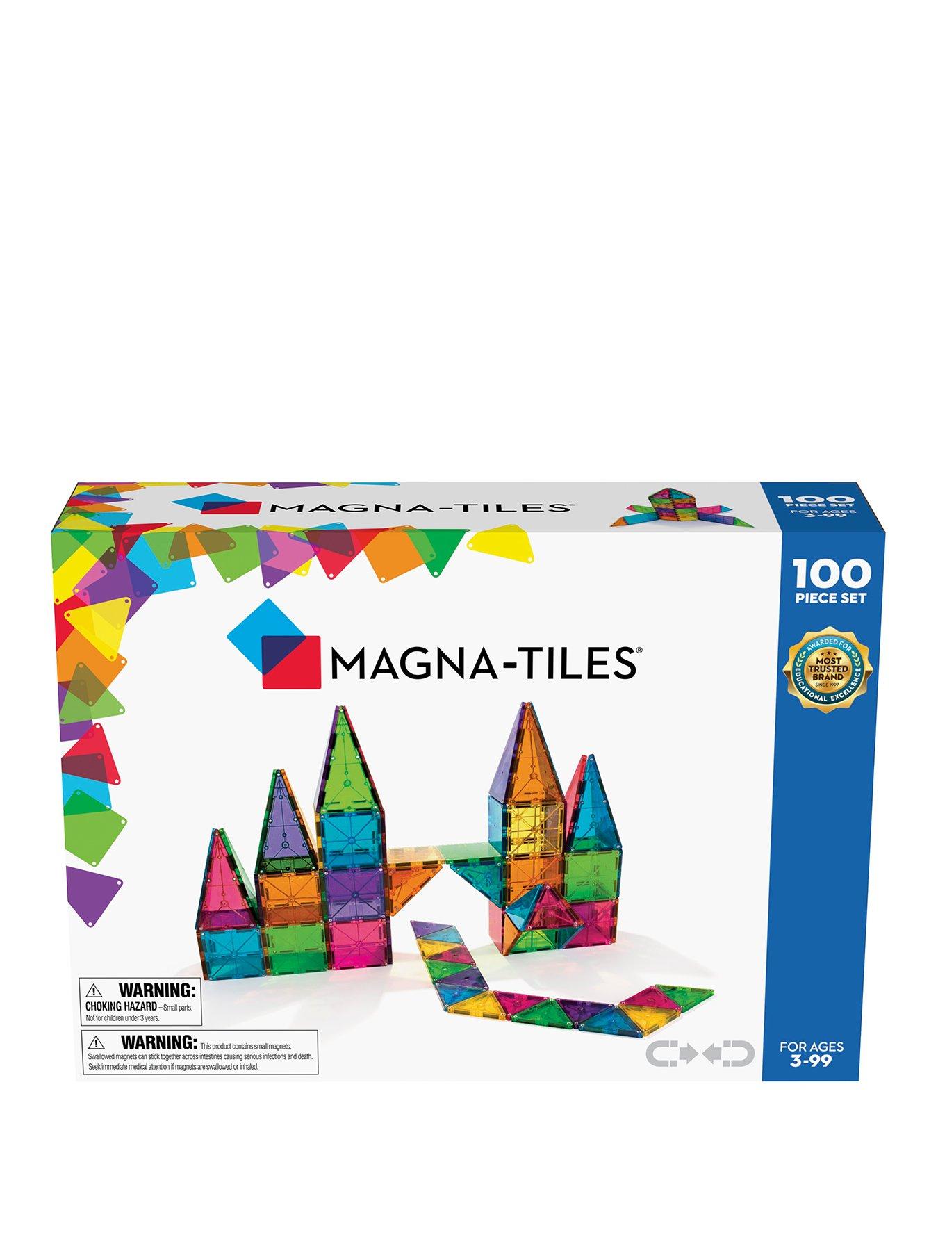 Magna-Tiles Clear Colors 100 Piece Set