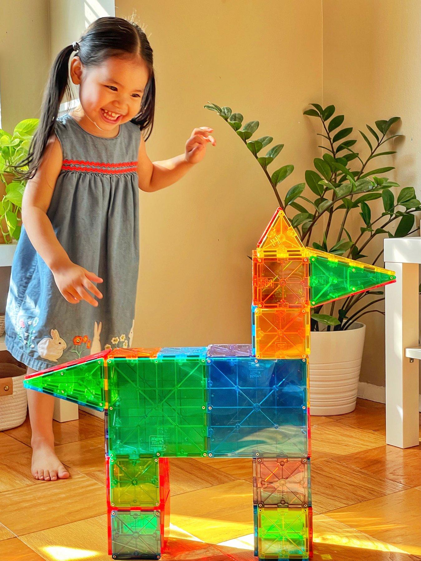  image of magna-tiles-clear-colors-100-piece-set