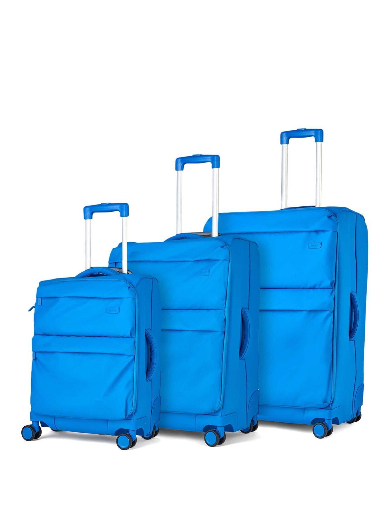 Rock Luggage Juniper Blue 3pc Suitcase Set