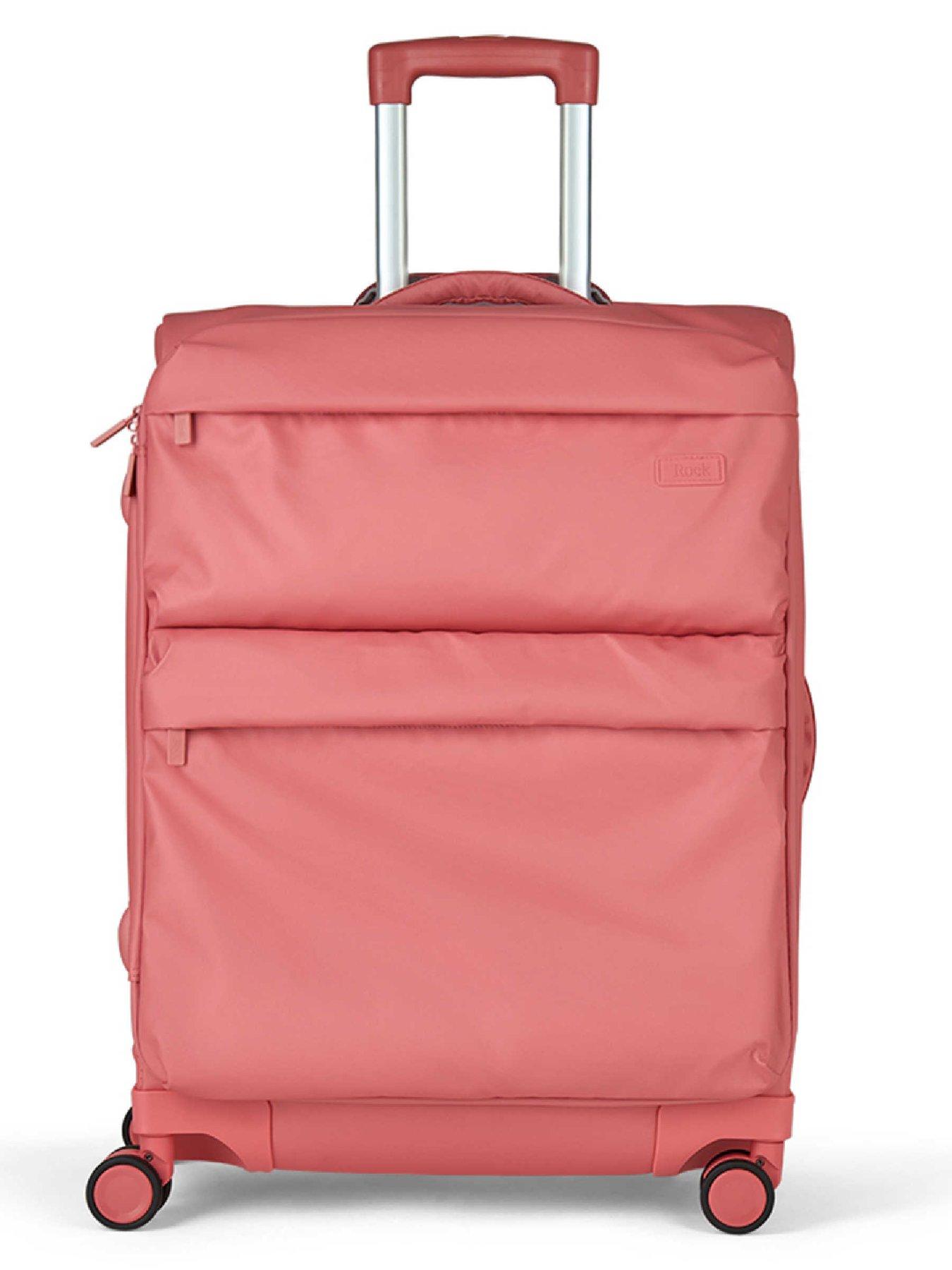  image of rock-luggage-juniper-coral-medium-suitcase