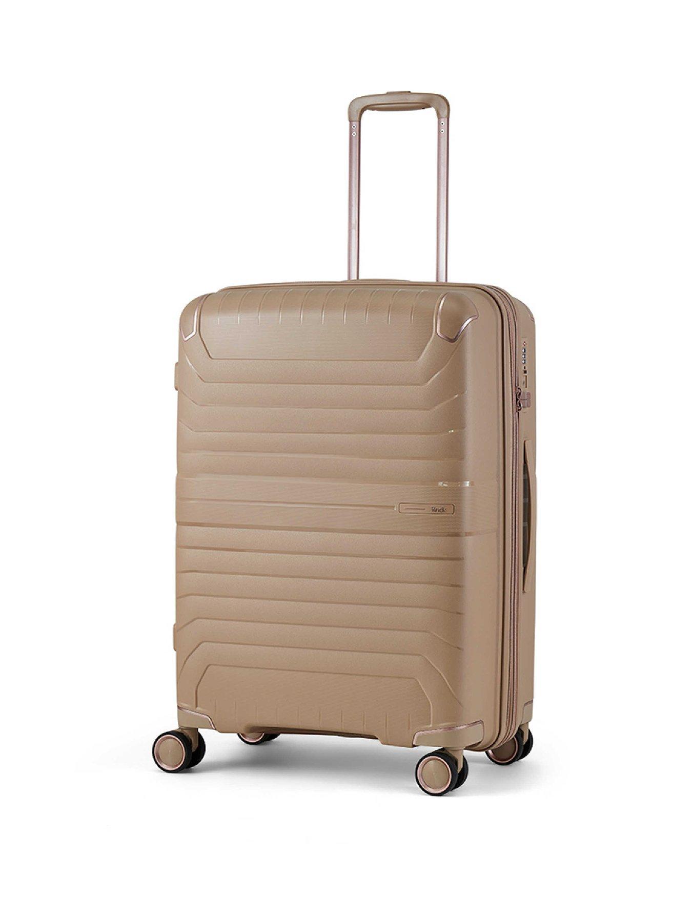 Rock Luggage Astrid Beige Medium Suitcase
