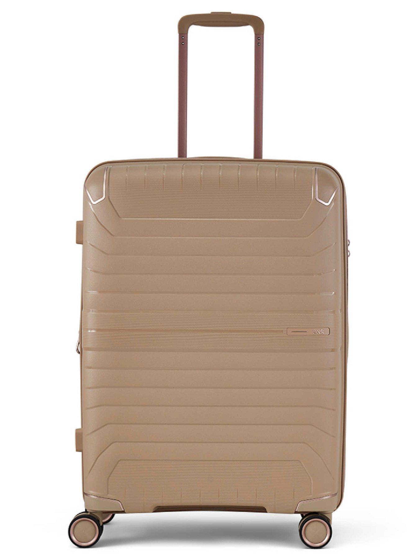 Image 2 of 6 of Rock Luggage Astrid Beige Medium Suitcase