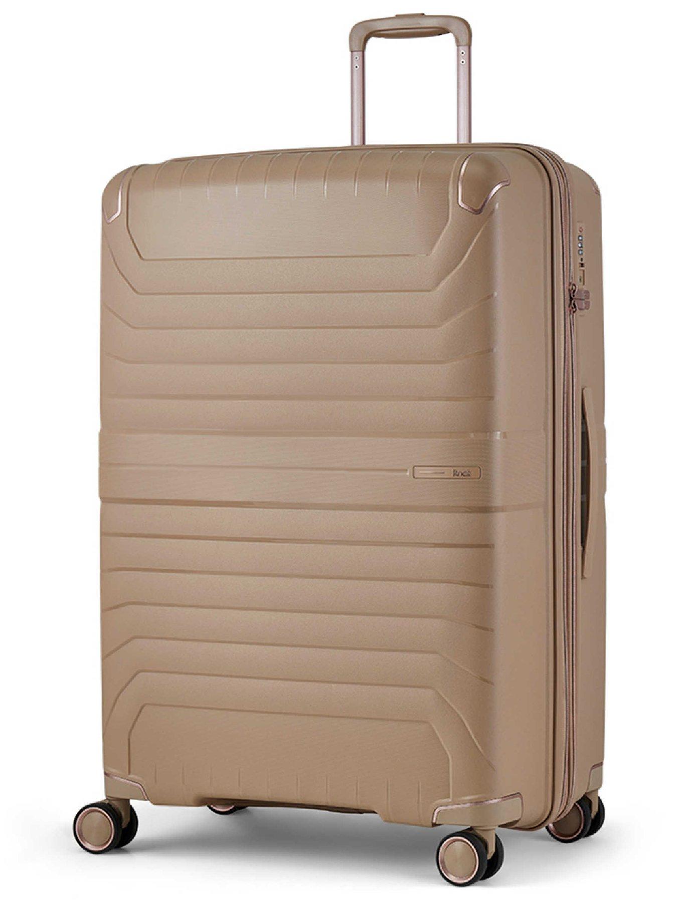 Image 2 of 6 of Rock Luggage Astrid Beige 3pc Suitcase Set