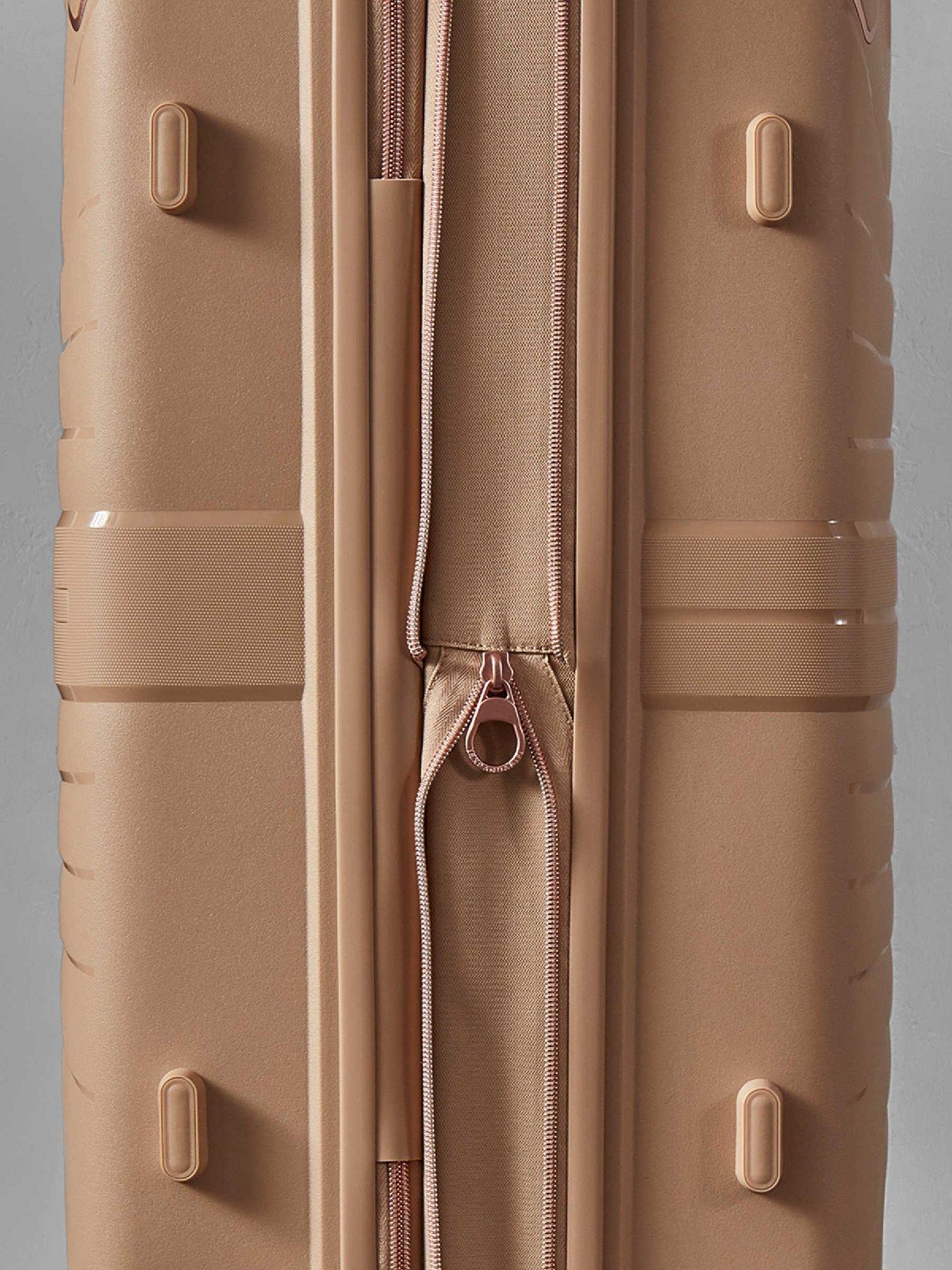 Image 4 of 6 of Rock Luggage Astrid Beige 3pc Suitcase Set