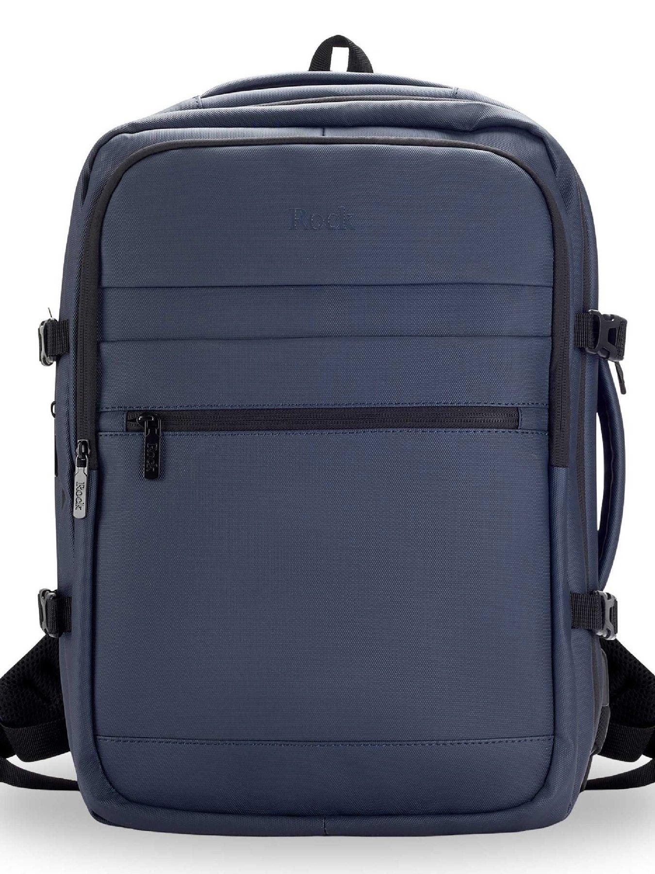  image of rock-luggage-dalston-navy-backpack-medium