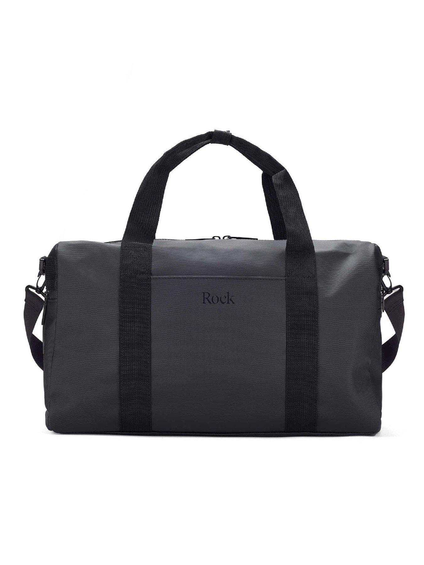  image of rock-luggage-camden-black-holdall-medium