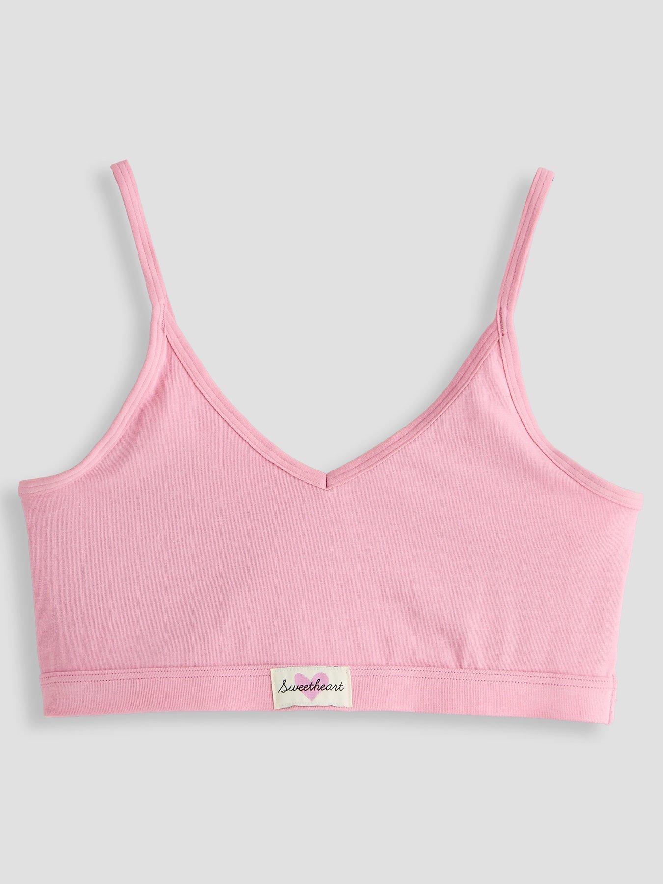 Image 3 of 5 of The Very Collection Older Girls Pink 3Pk Jersey Crop Basic Top (5 - 16 years) - Multi