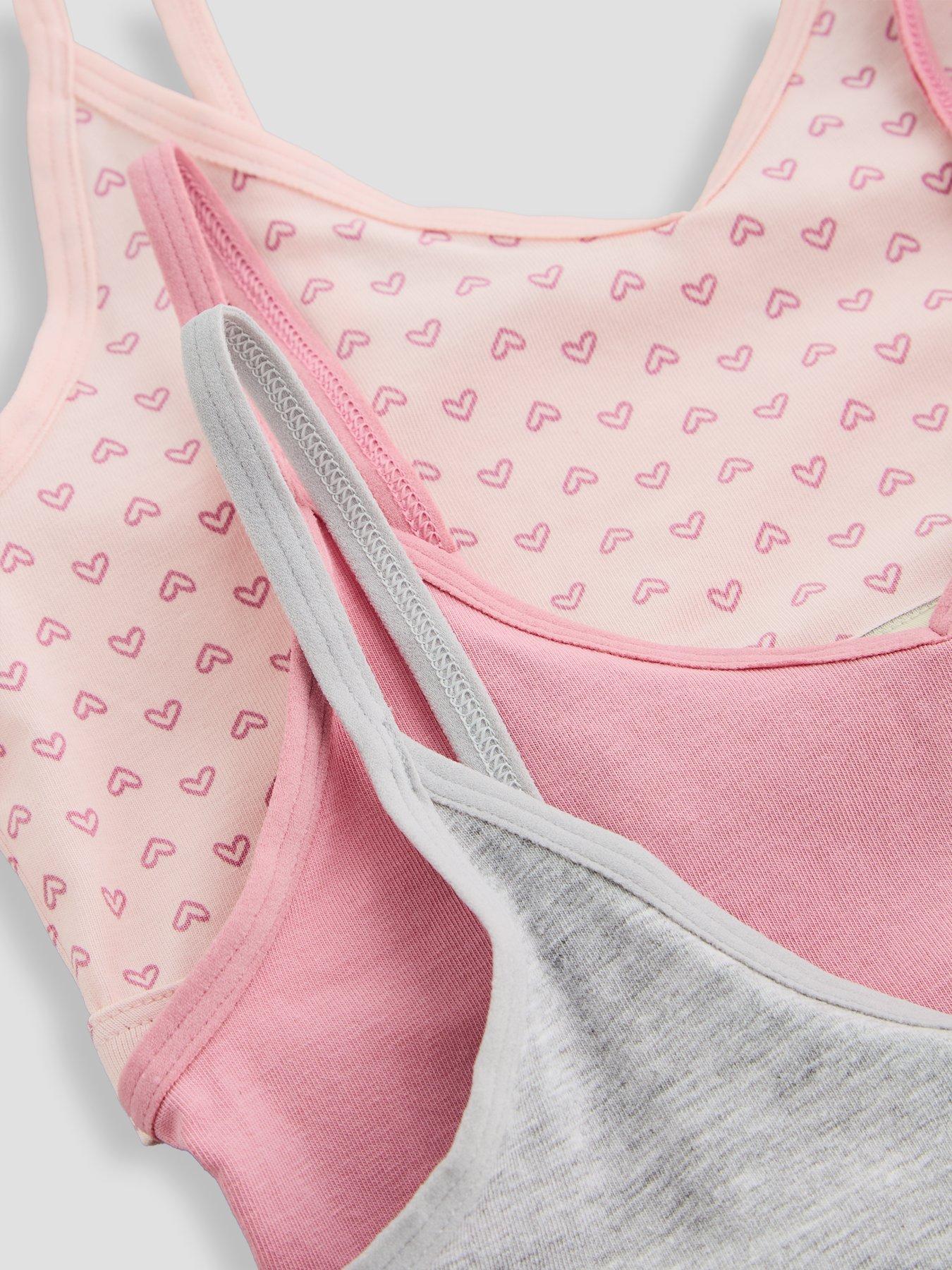 Image 5 of 5 of The Very Collection Older Girls Pink 3Pk Jersey Crop Basic Top (5 - 16 years) - Multi
