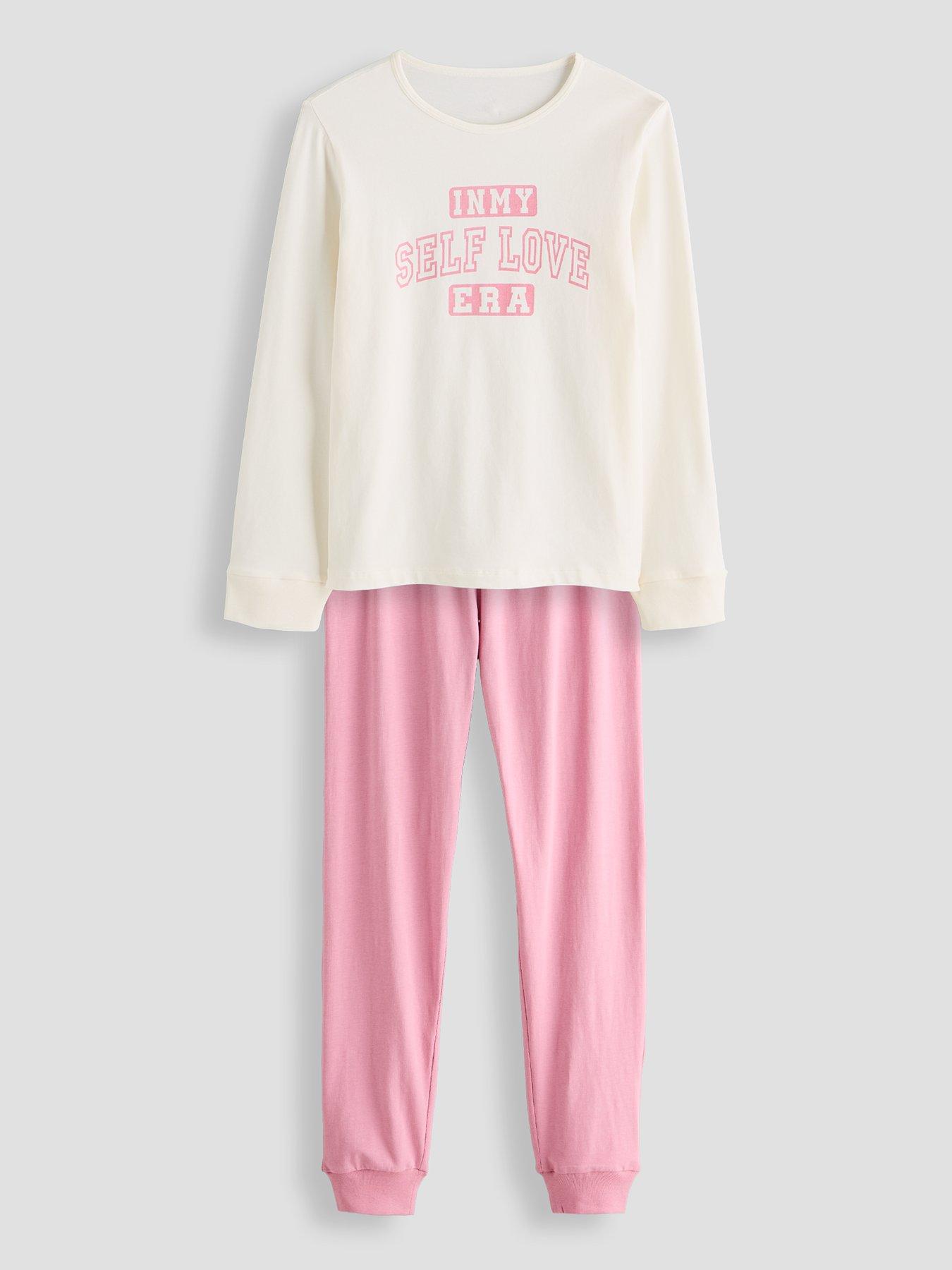 Image 3 of 5 of The Very Collection Older Girls 2 Pack Self Love Club Heart Pj (3 - 16 years) - Cream