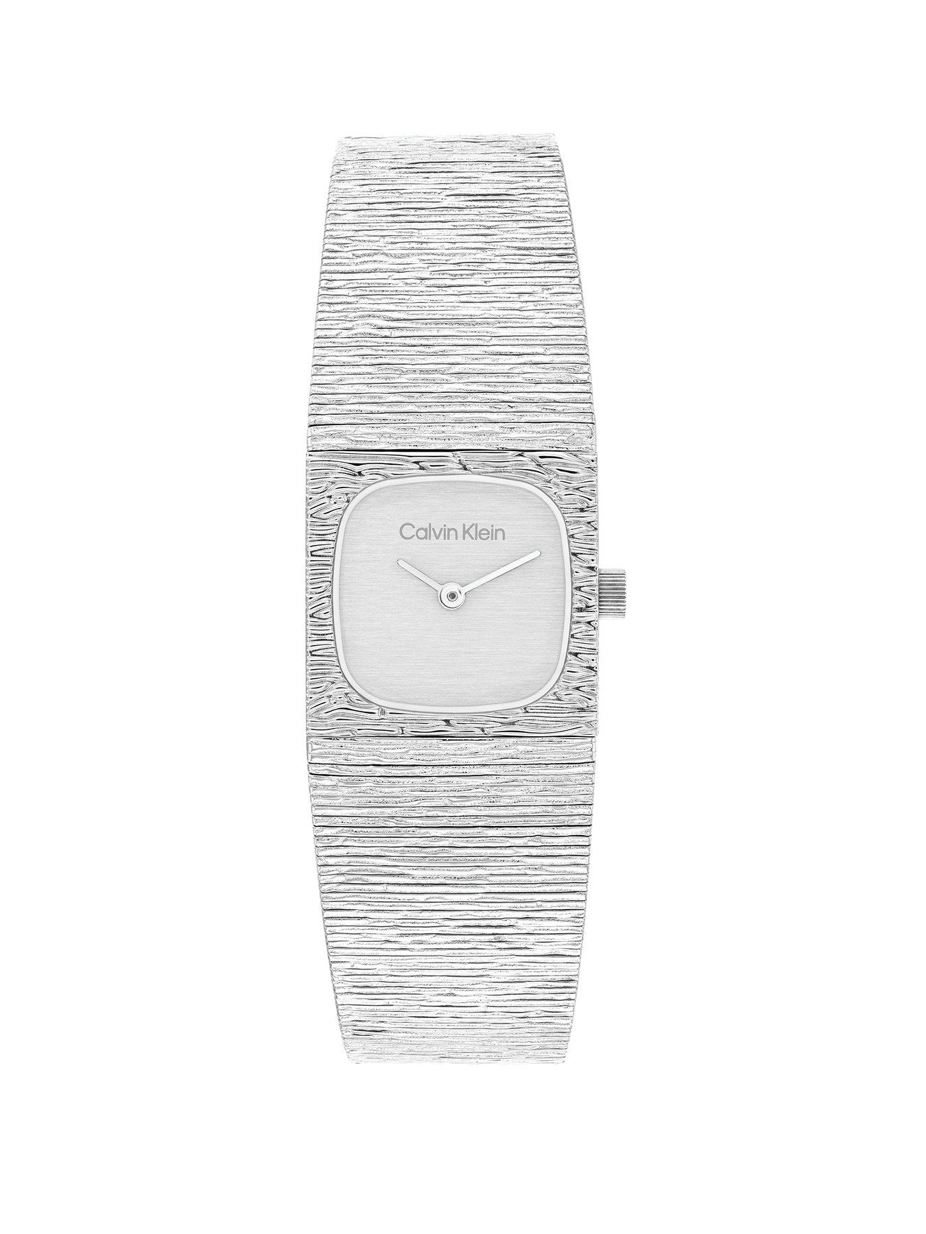 Calvin Klein Women's CK Sophisticated Square Stainless Steel Mesh Bracelet