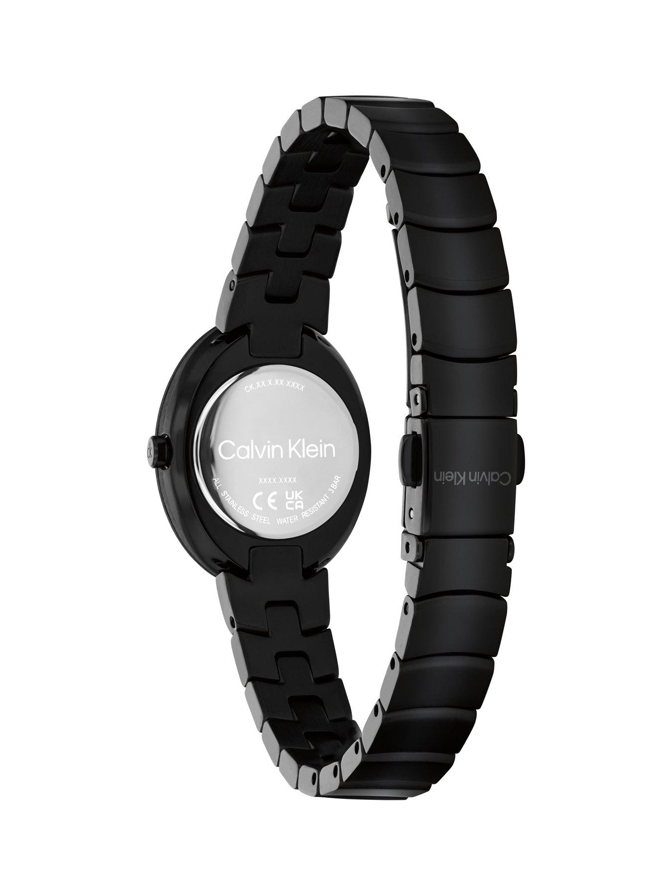 Image 2 of 5 of Calvin Klein Women's CK Twisted Bezel Black IP Watch