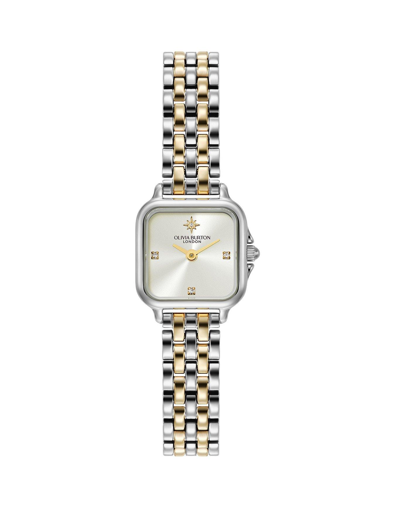 Olivia Burton 20mm Mini Grosvenor Stainless  &  Gold IP Watch
