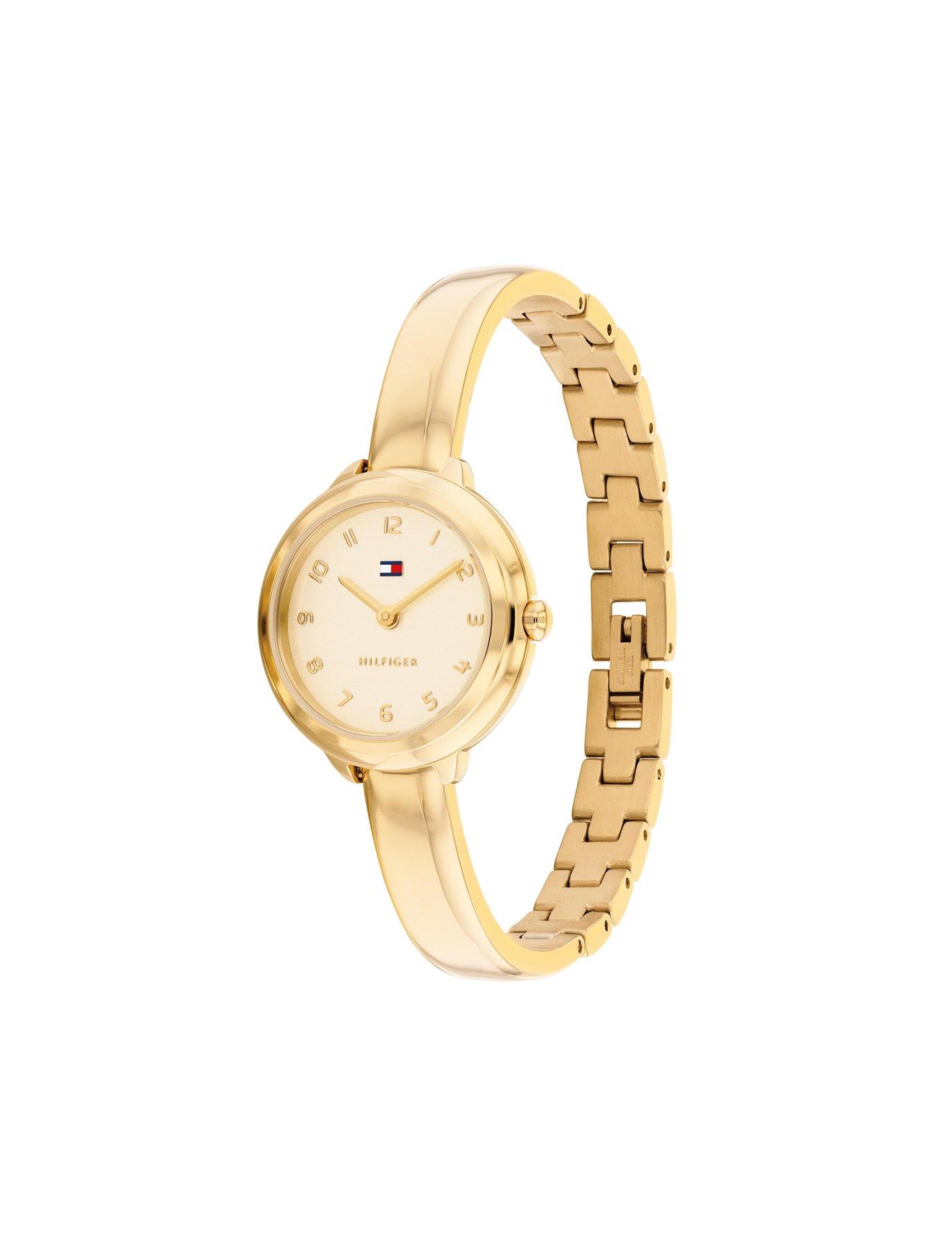 Image 2 of 5 of Tommy Hilfiger Womens Gold Plated Bangle Watch