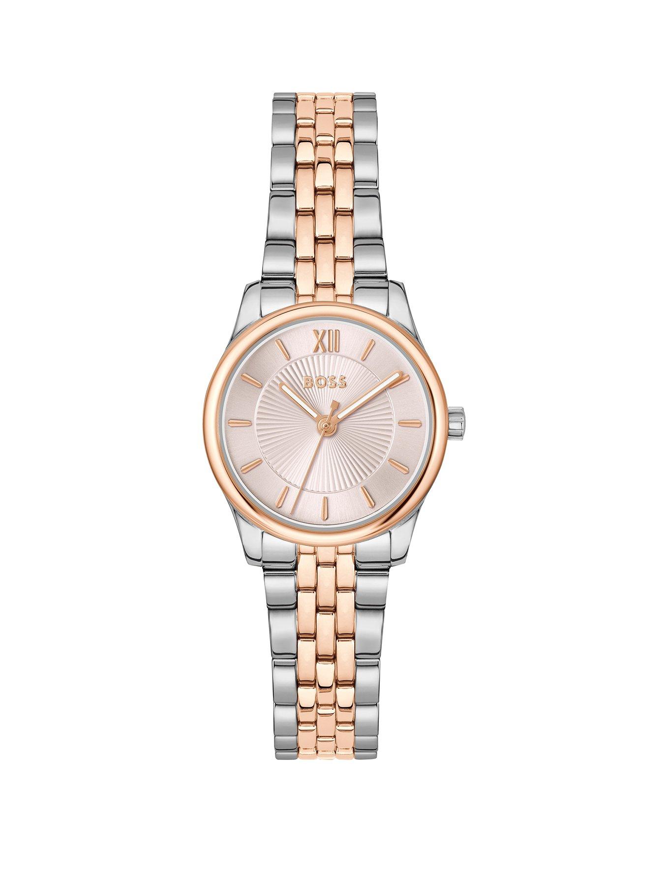 BOSS Ladies BOSS Graceful Mina Two Tone Carnation Gold IP and Stainless Steel Watch