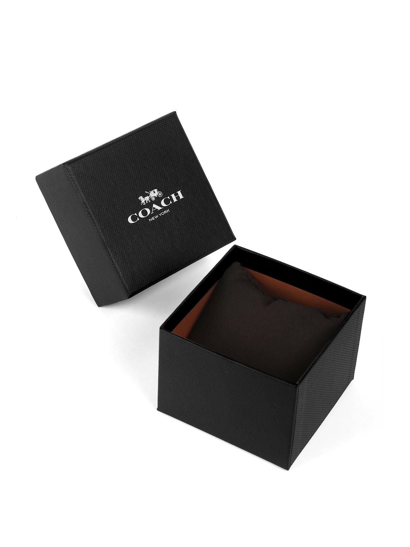 Image 5 of 5 of COACH Ladies Reese Black Leather Strap Watch