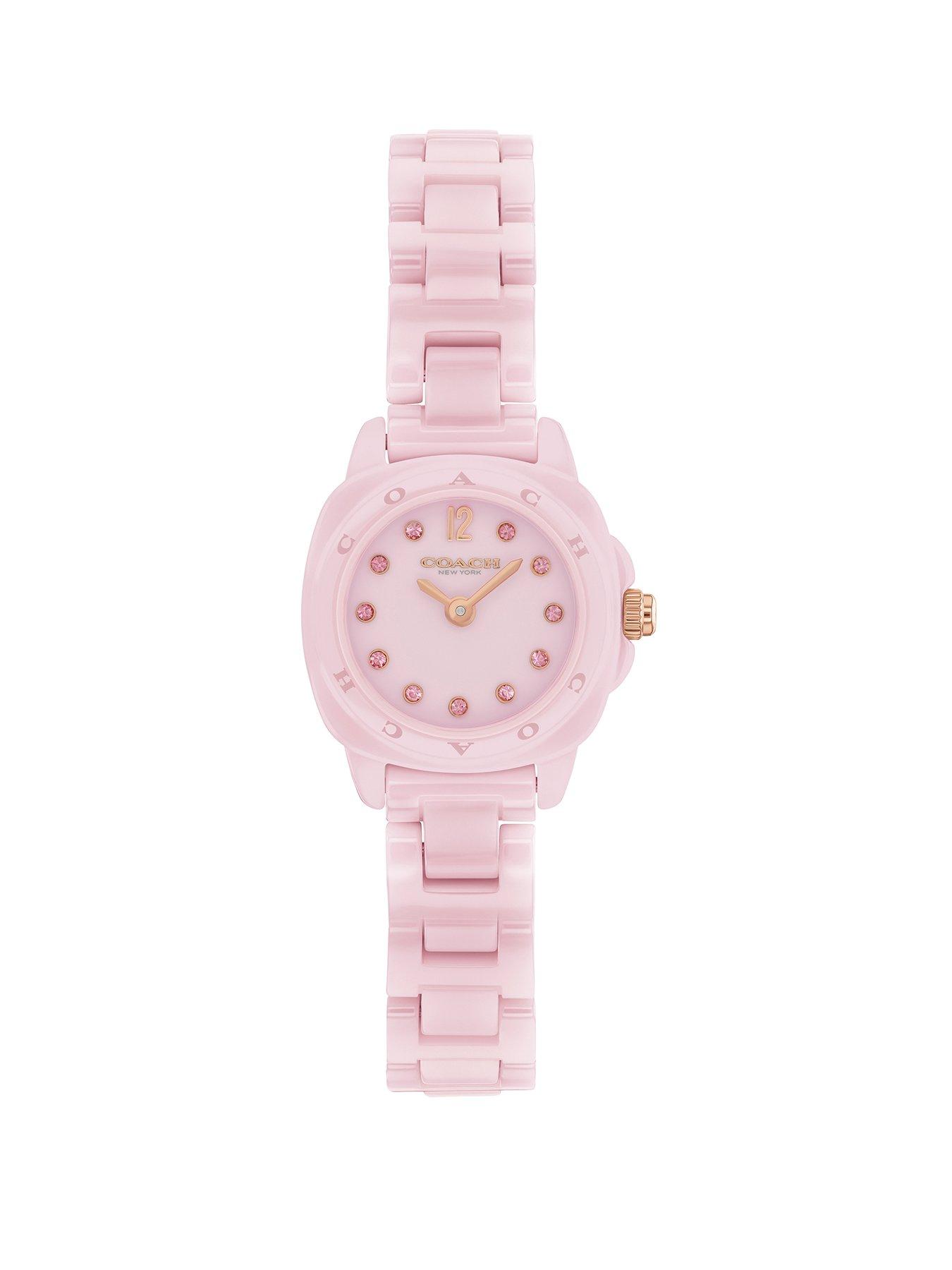 Image 1 of 4 of COACH Ladies Pink Ceramic Kitt Watch