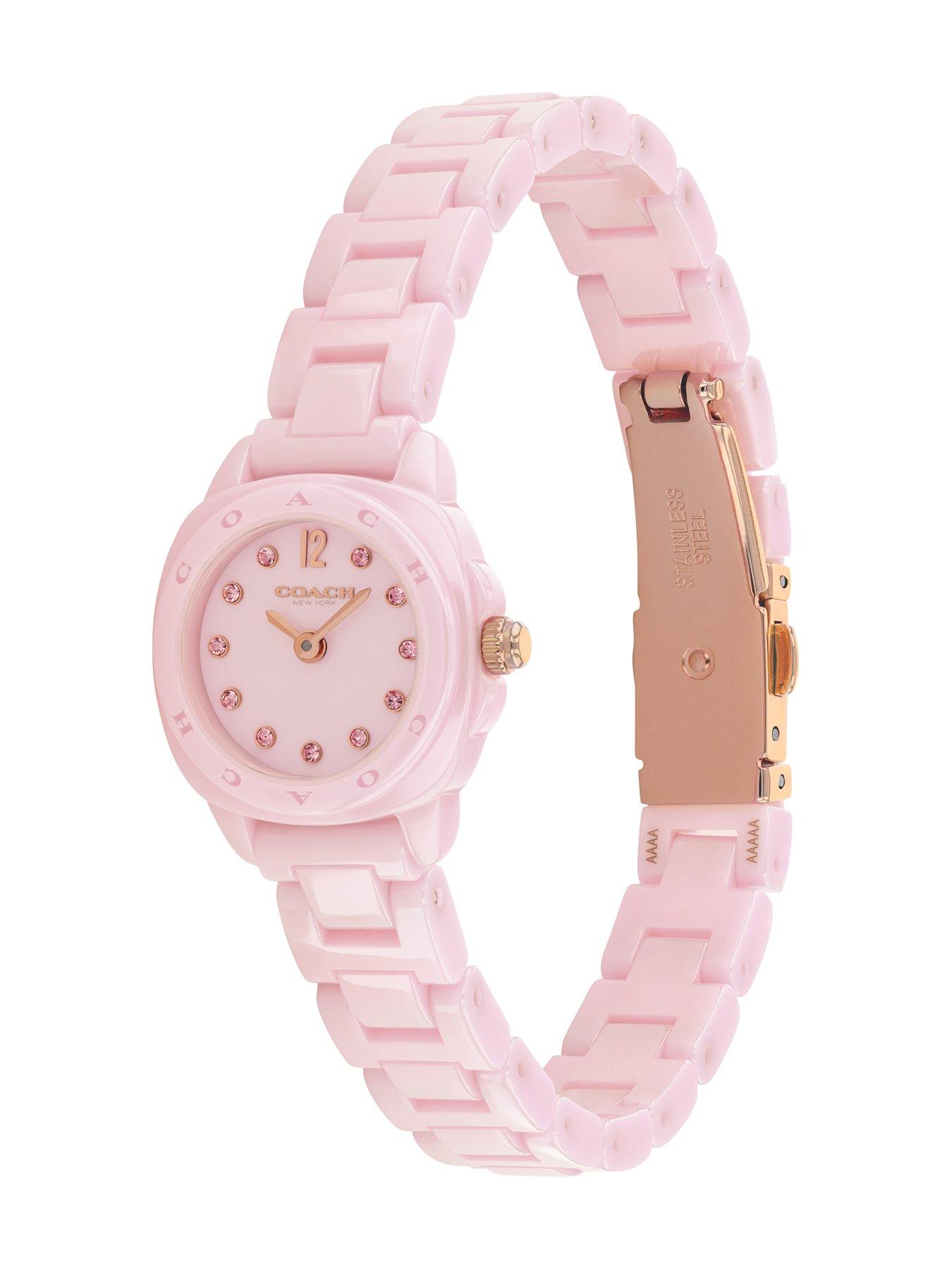 Image 2 of 4 of COACH Ladies Pink Ceramic Kitt Watch