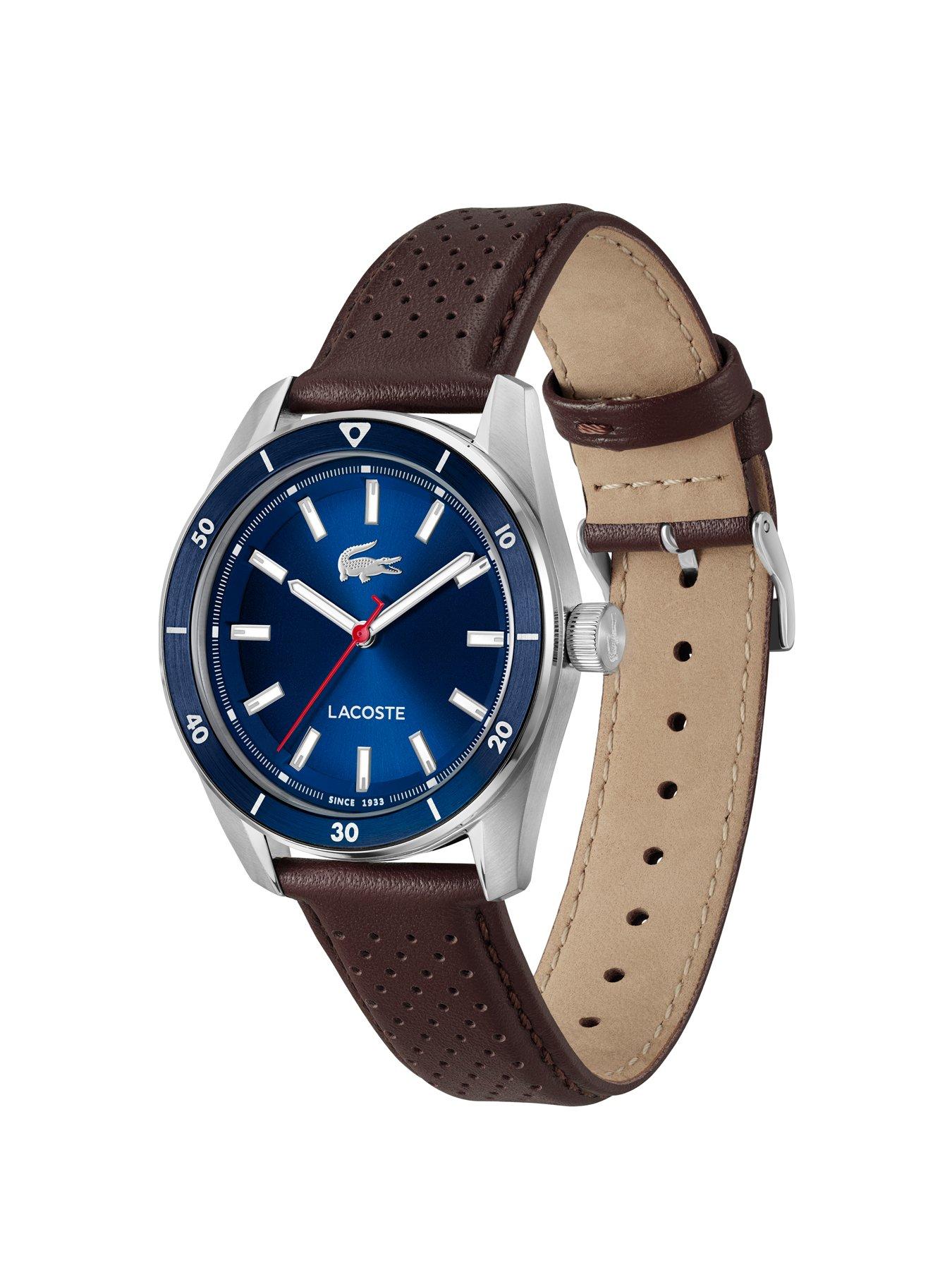 Image 2 of 5 of Lacoste Mens Boston Brown Leather Strap Watch