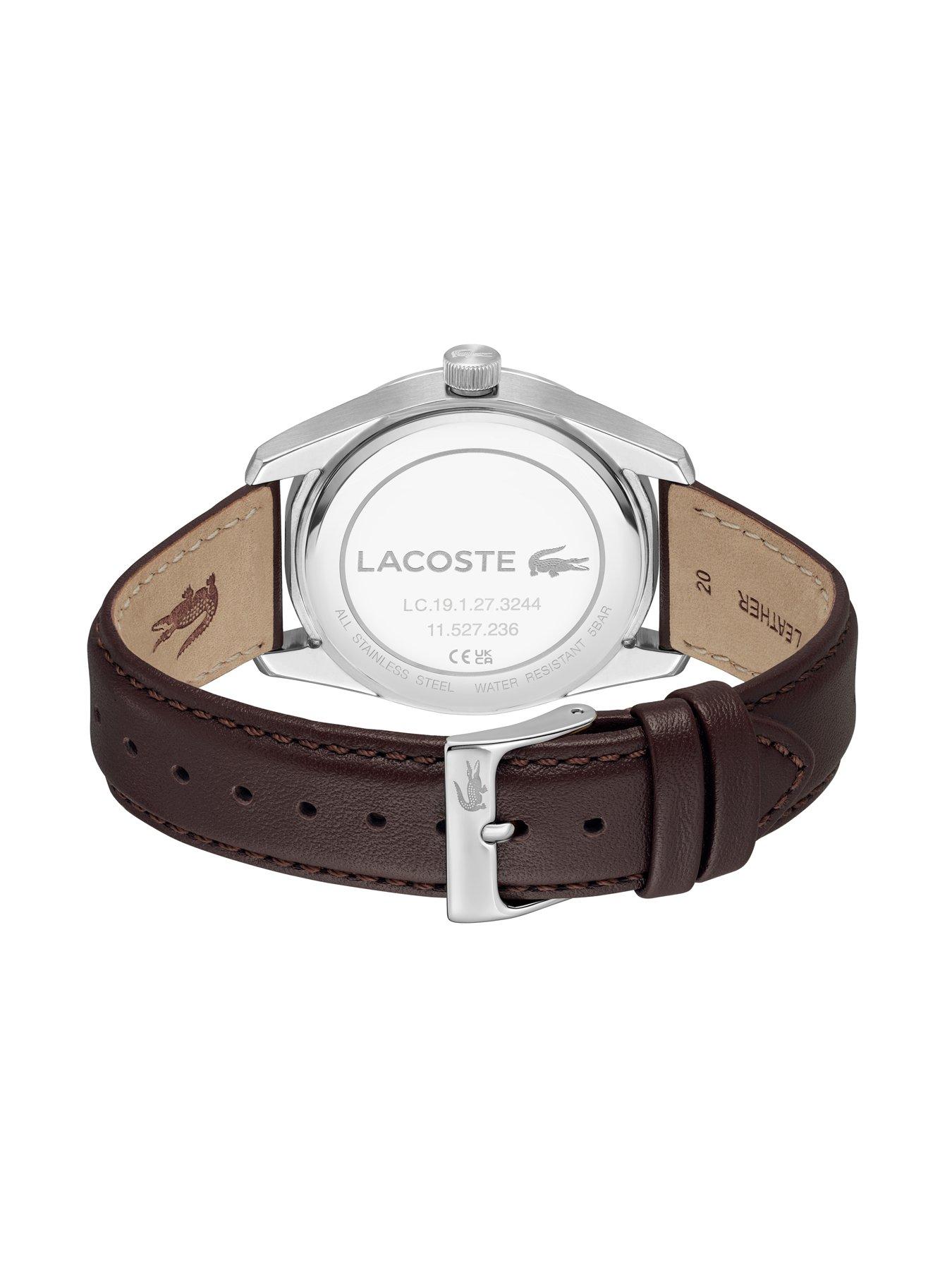 Image 3 of 5 of Lacoste Mens Boston Brown Leather Strap Watch