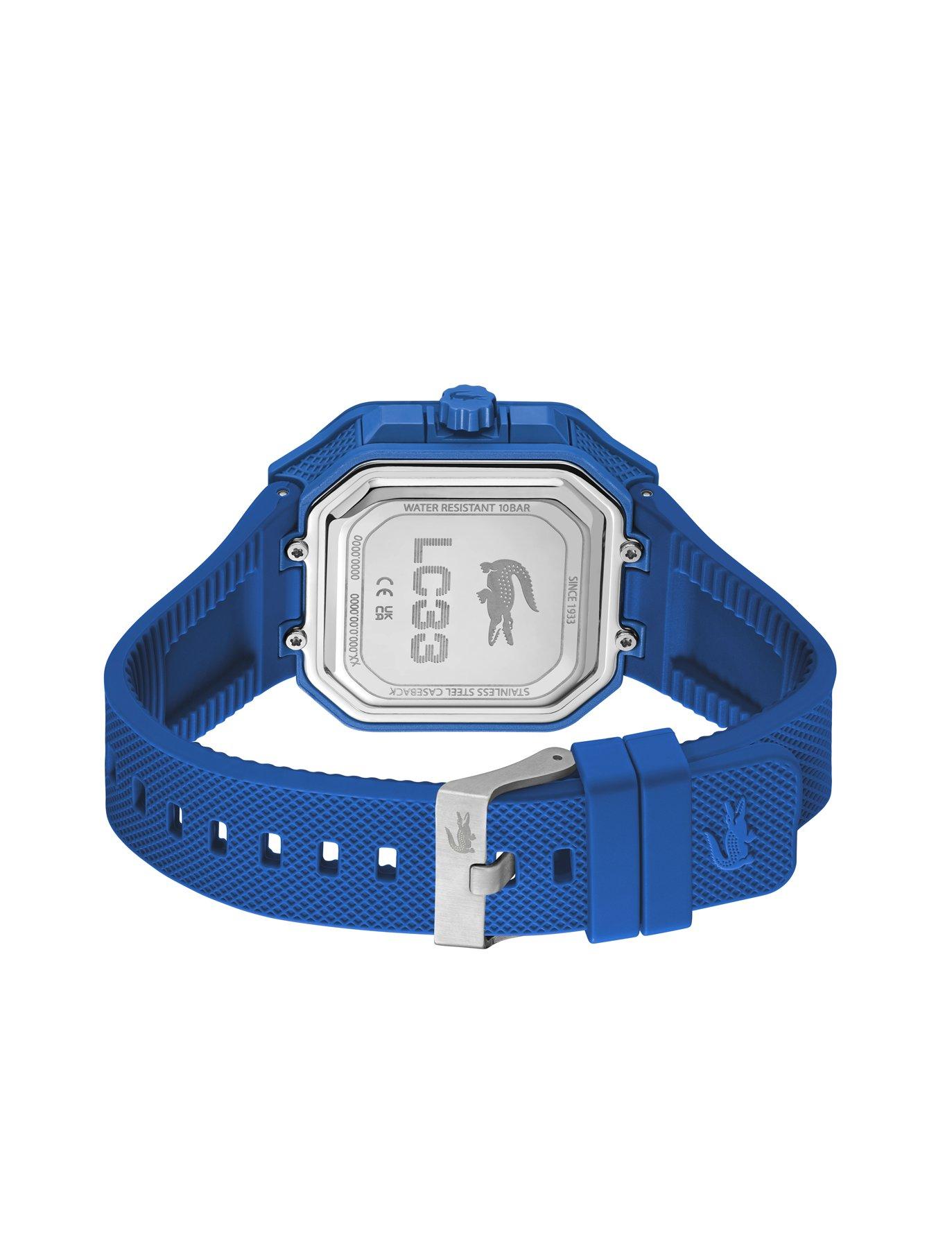 Image 3 of 5 of Lacoste Mens LC33 Blue Silicone Analog-Digital Watch